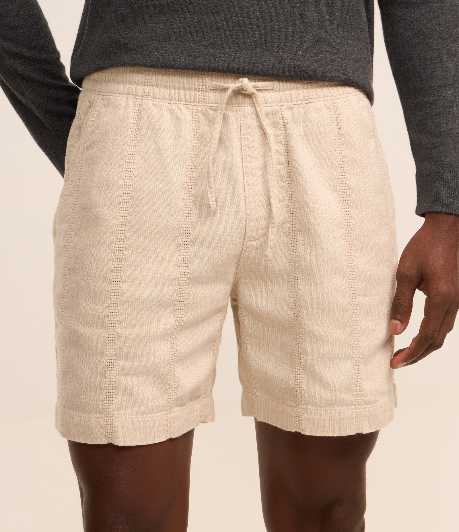 Bermuda em Algodão com Textura de Listras 2