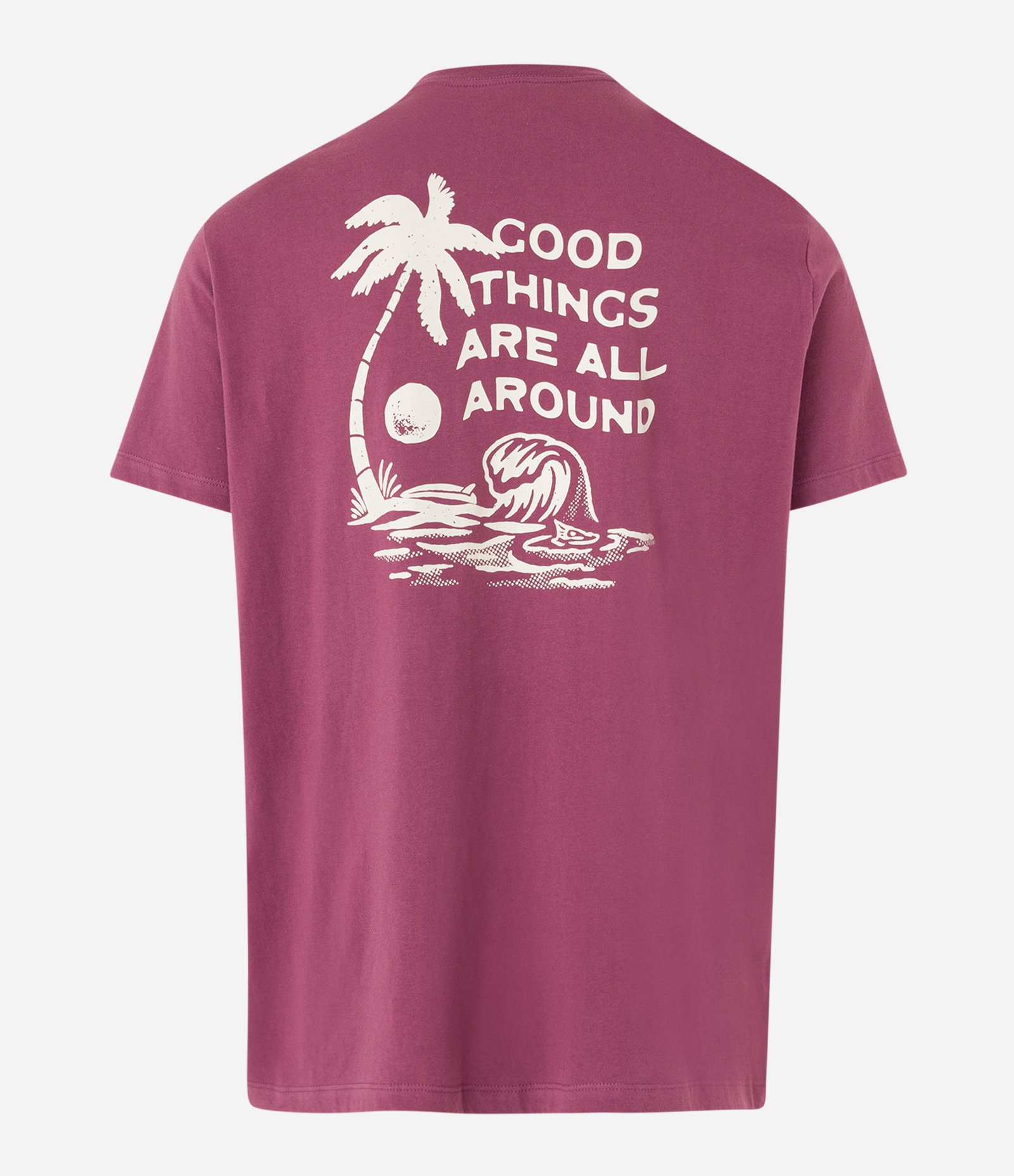Camiseta Comfort em Malhão com Estampa Lettering Roxo 5