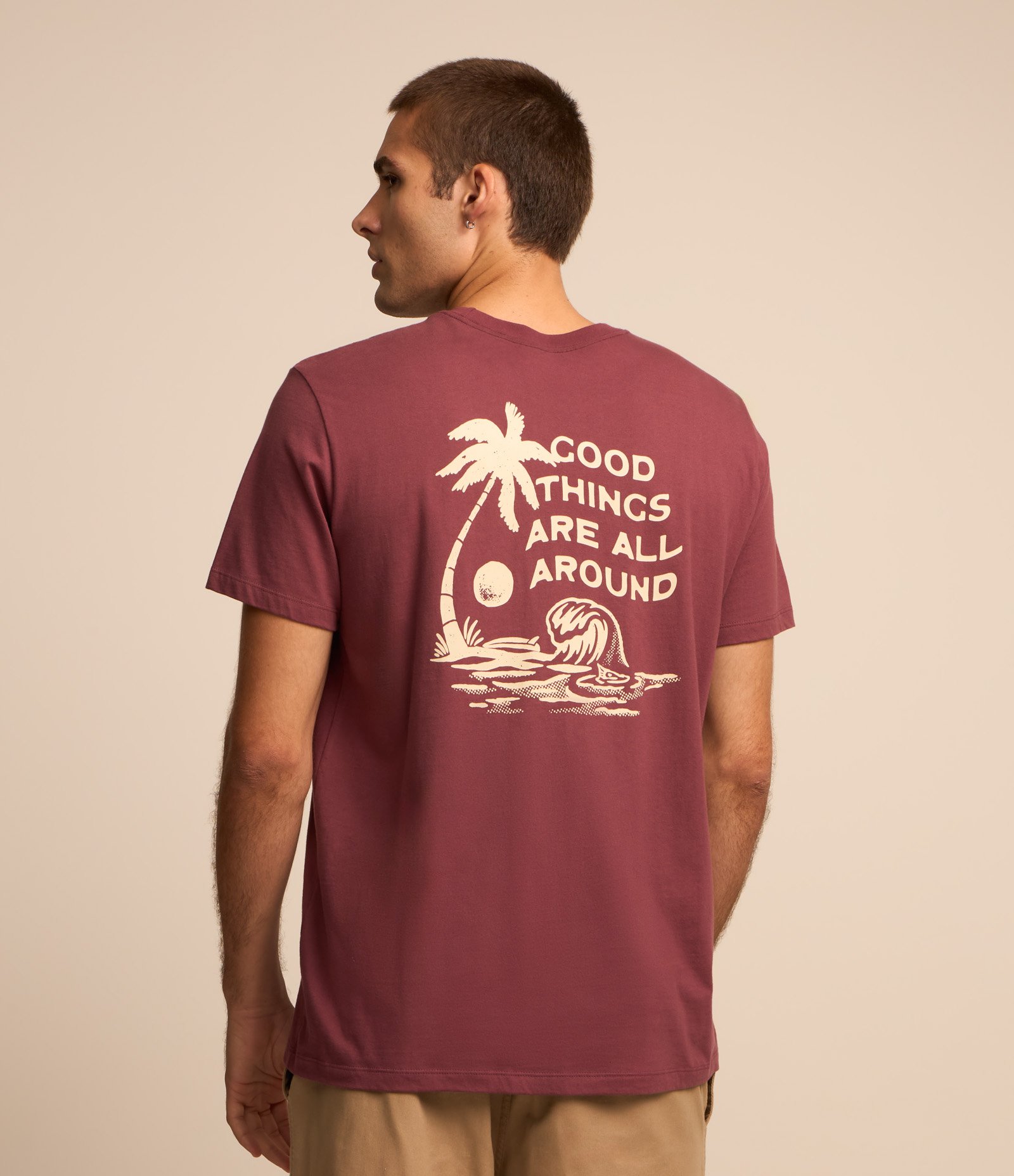 Camiseta Comfort em Malhão com Estampa Lettering Roxo 1