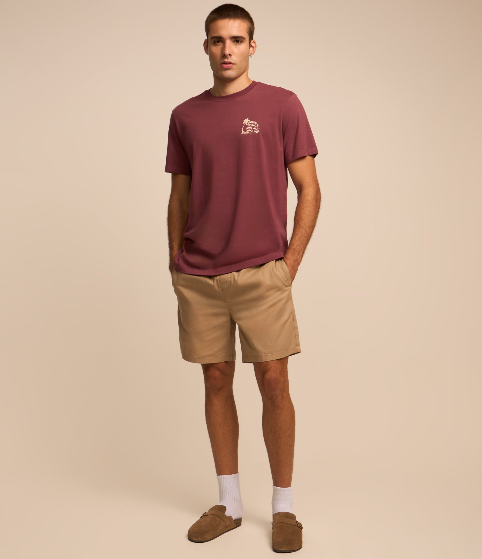 Camiseta Comfort em Malhão com Estampa Lettering Roxo 2
