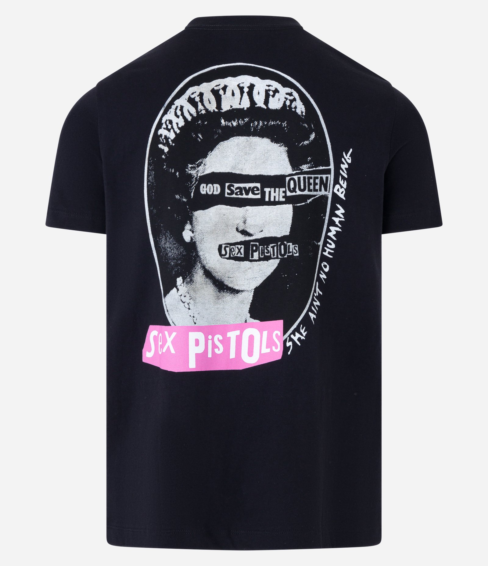 Camiseta em Algodão Estampa Sex Pistols Preto