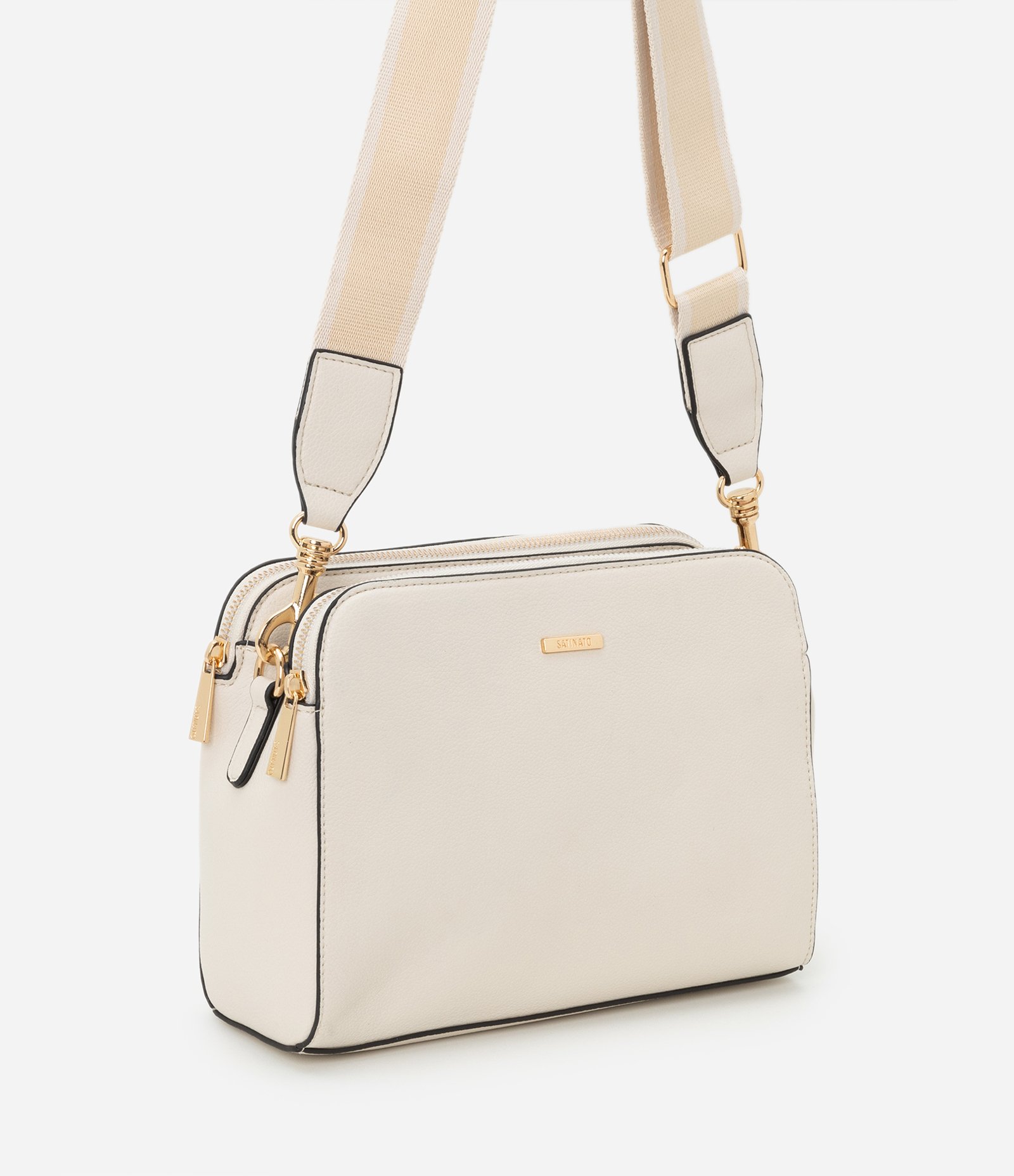 Bolsa Transversal Média em PU com Alça Gorgorão 1