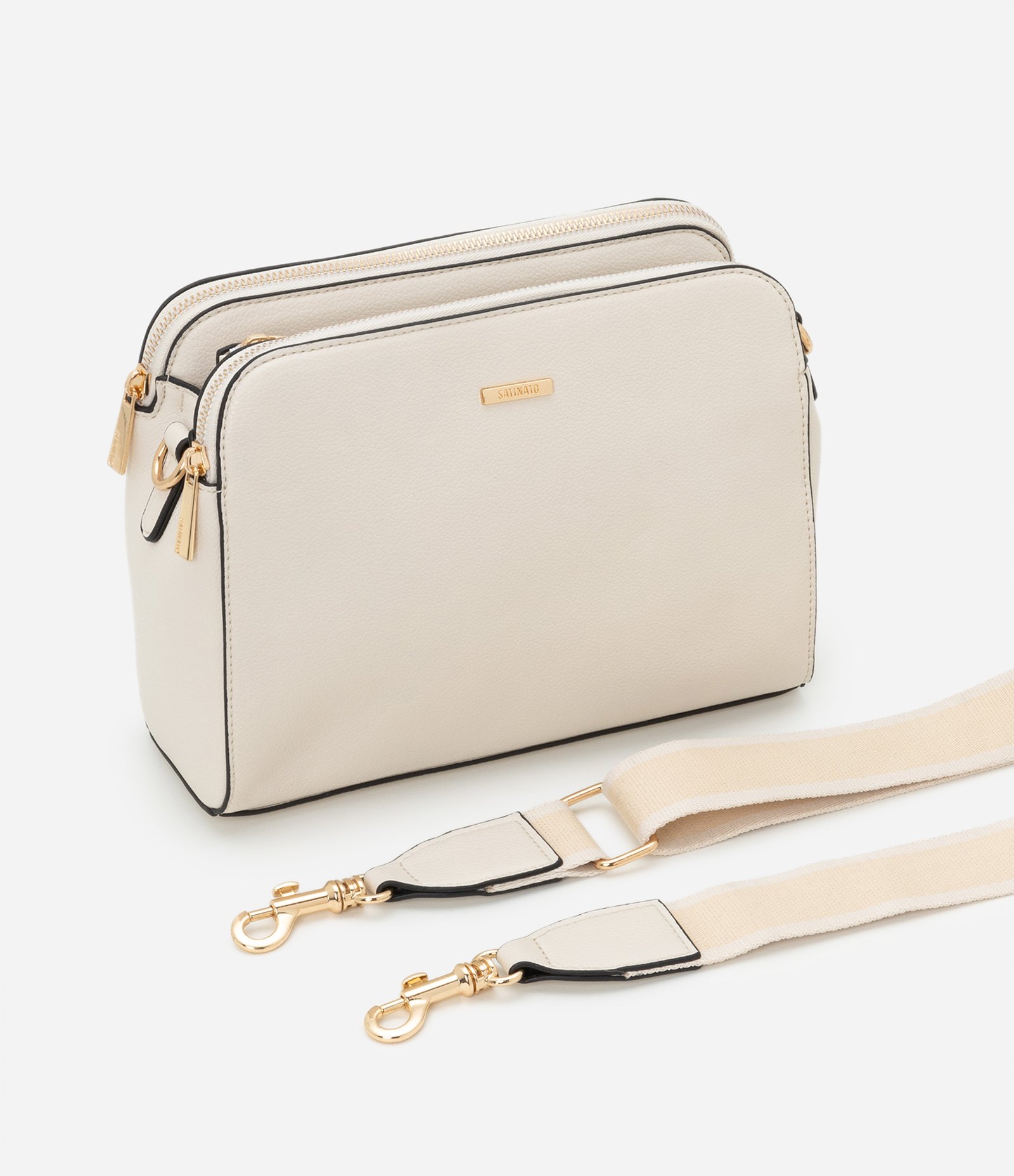 Bolsa Transversal Média em PU com Alça Gorgorão 6