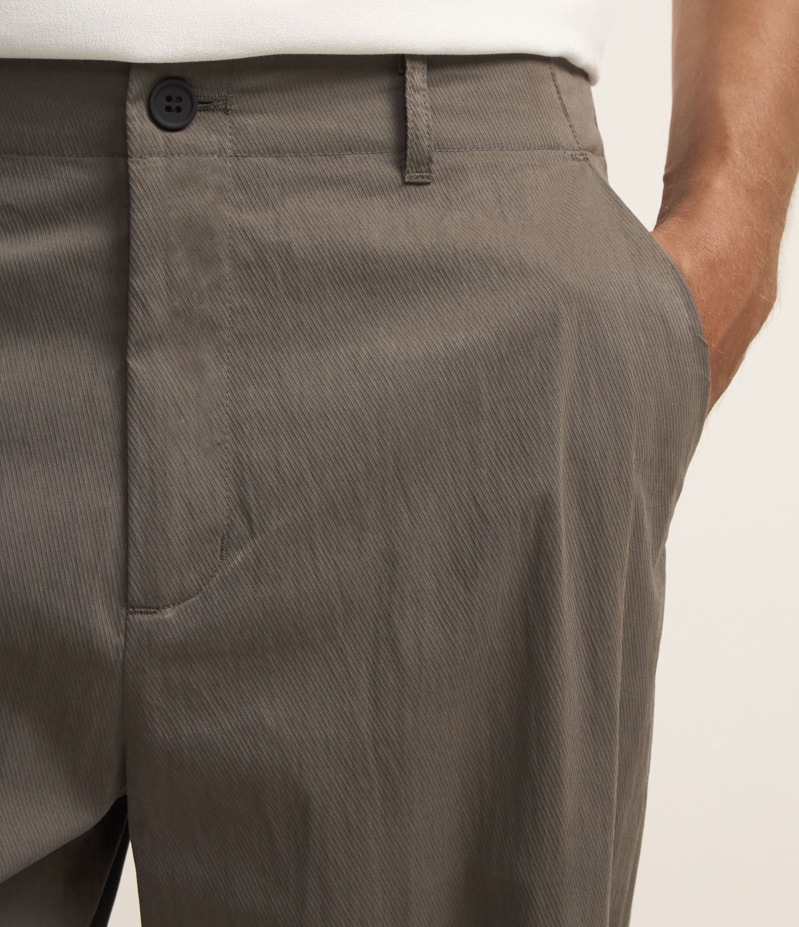 Calça Ballon em Sarja com Textura Cinza 4