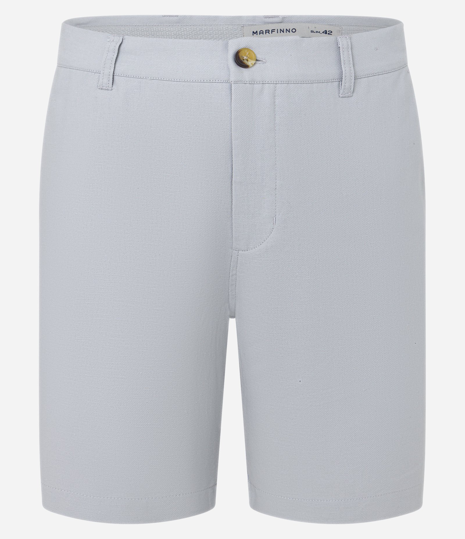 Bermuda Reta em Algodão e Linho com Textura Cinza 5