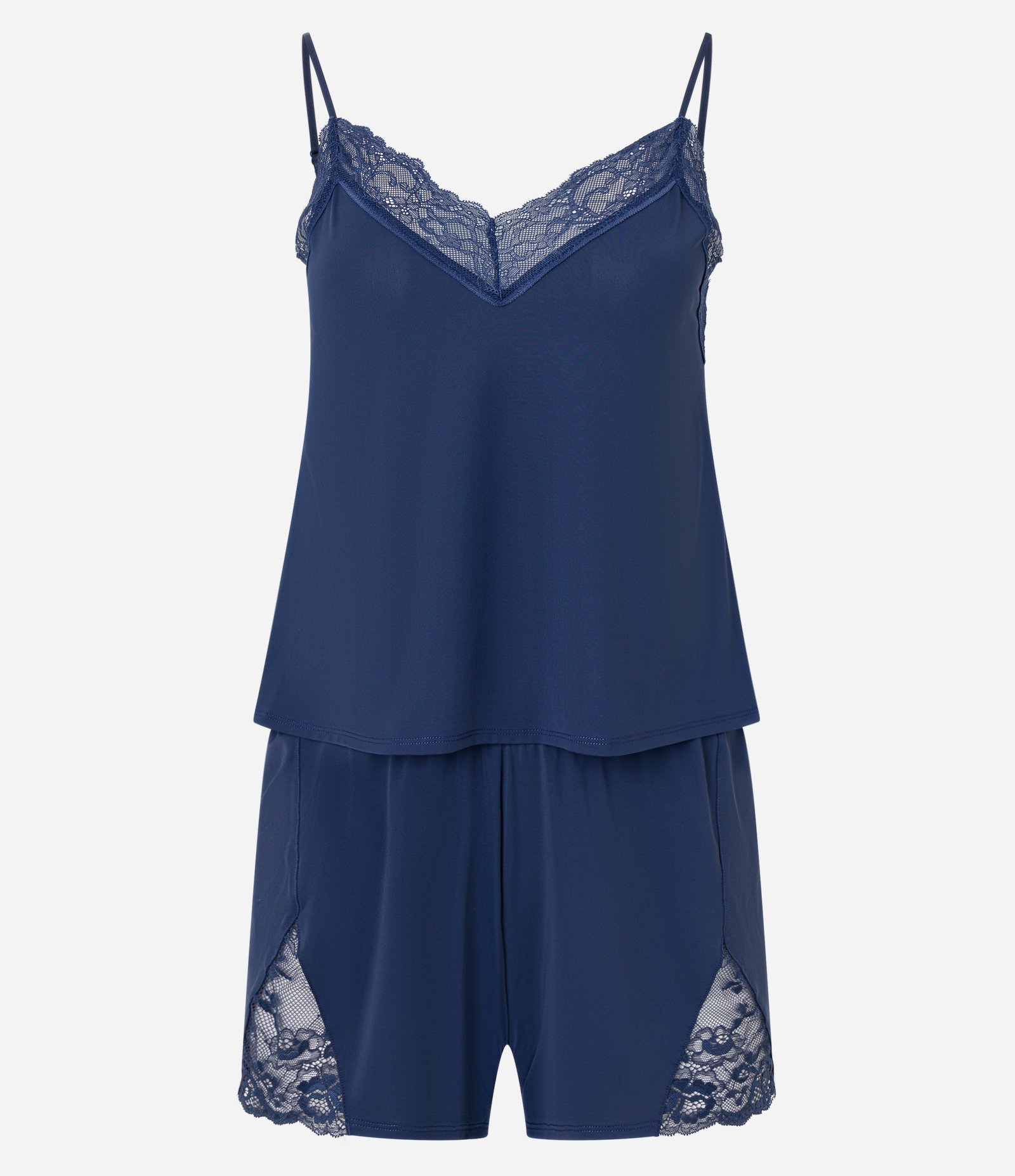 Pijama Short Doll Alcinha em Poliamida com Detalhes Rendados 5