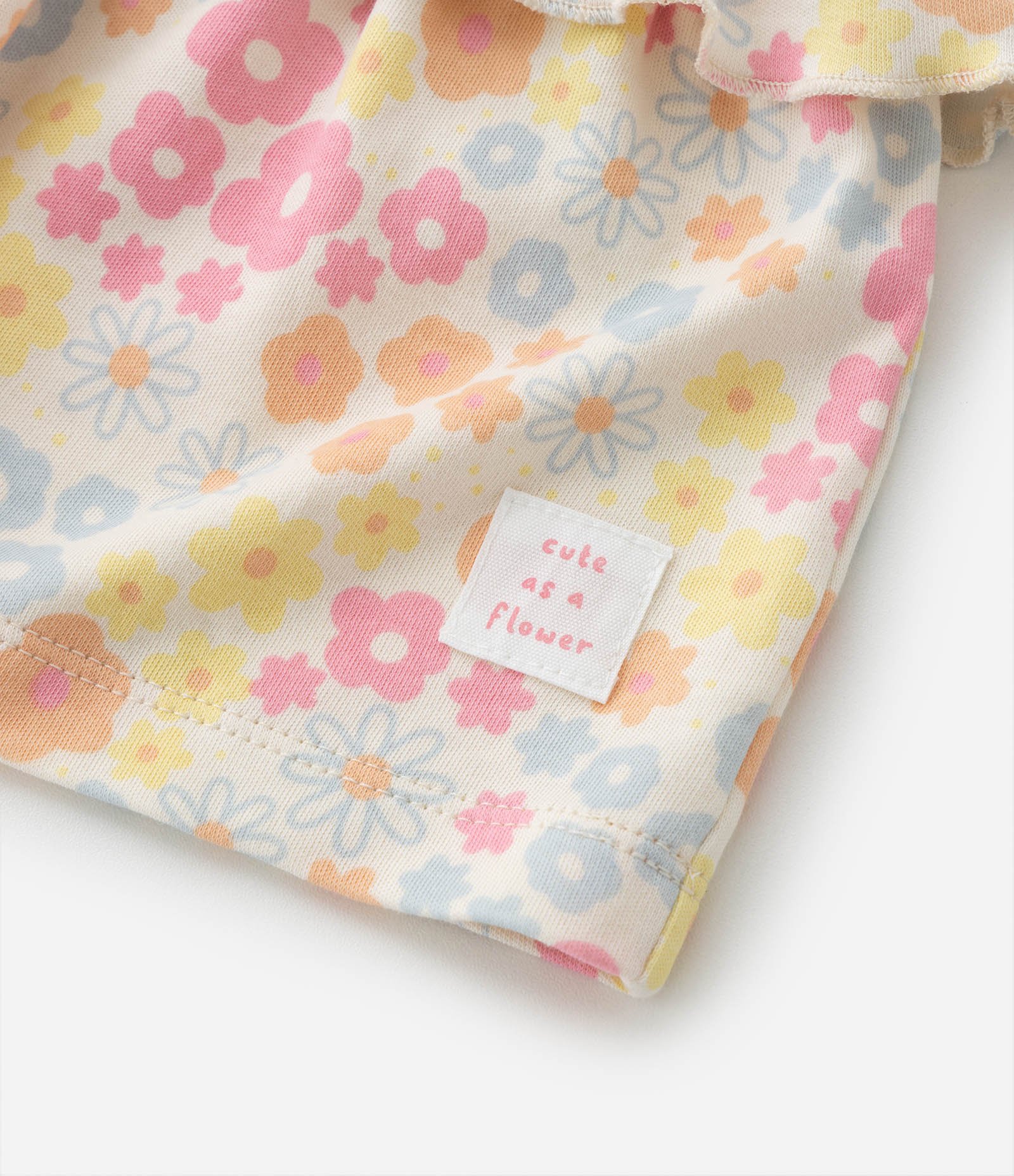 Conjunto Infantil com Estampa Floral - Tam 0 a 18 meses Multicores 5