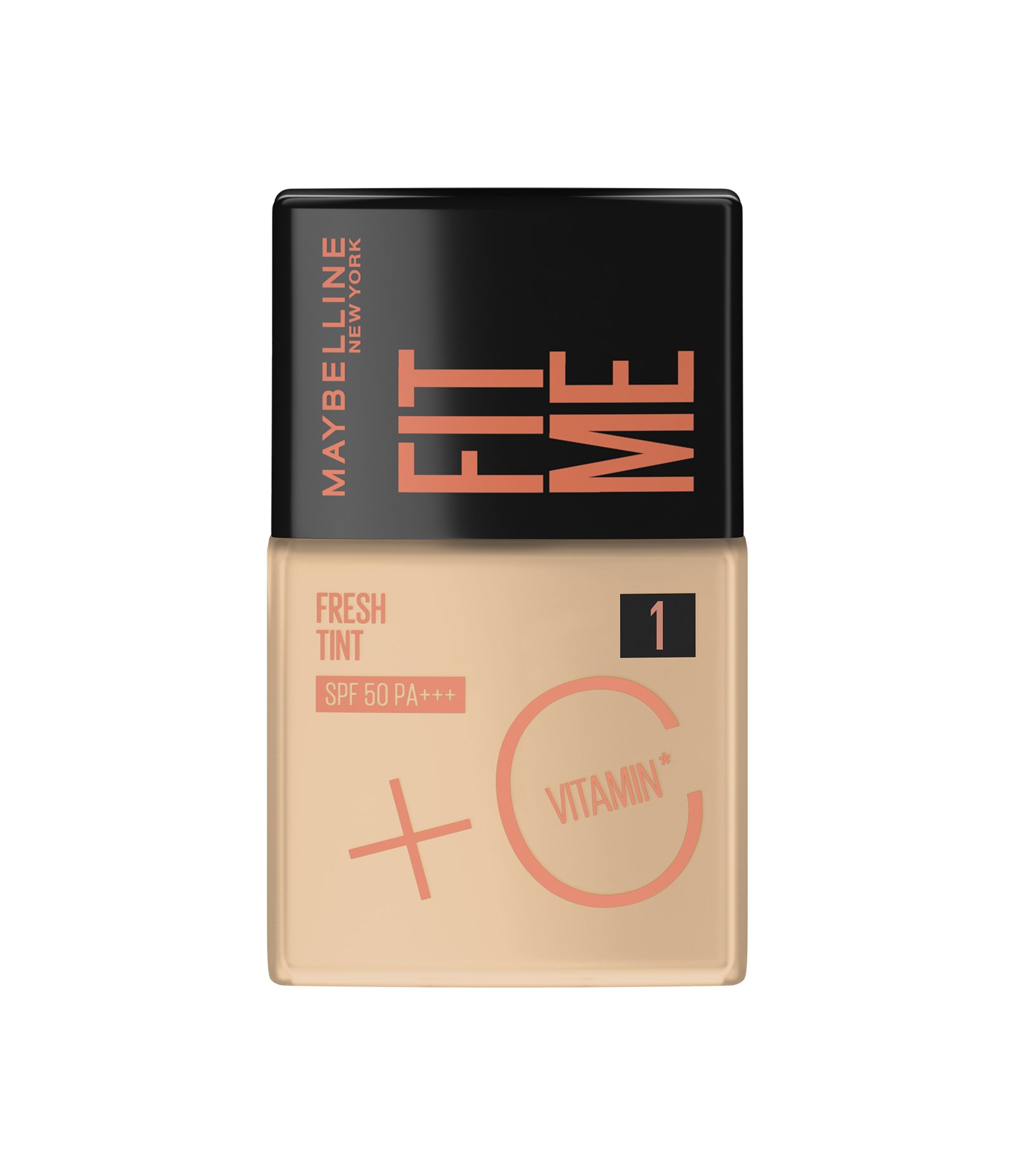 Base Liquida Maybelline NY Fit Me Fresh Tint com Vitamina C e FPS50 COR 01 1