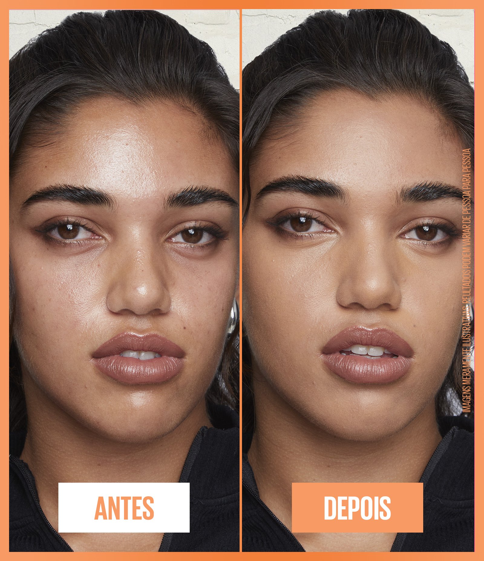 Base Liquida Maybelline NY Fit Me Fresh Tint com Vitamina C e FPS50 COR 01 5