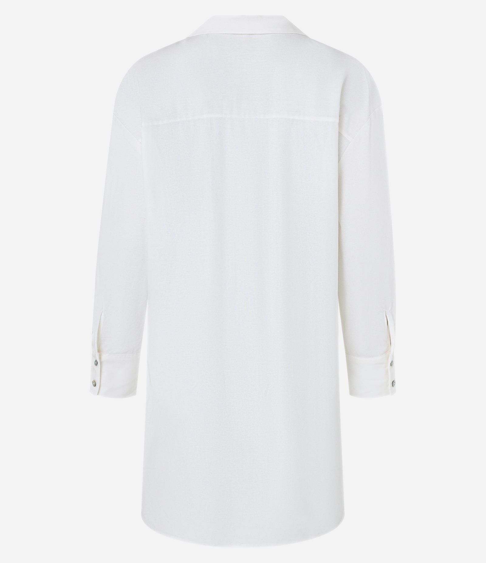 Saída de Praia Camisa em Viscolinho Branco 6