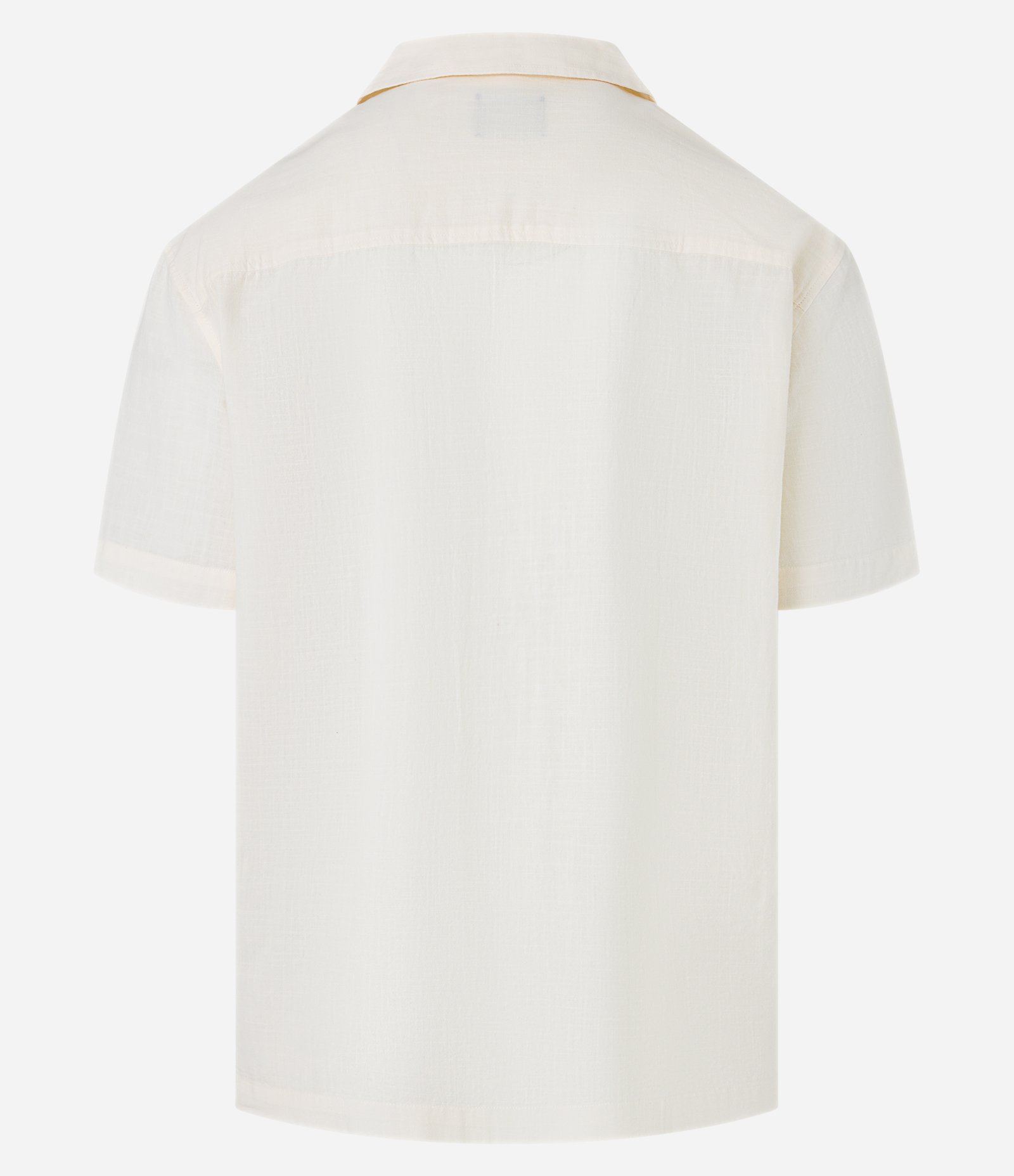 Camisa Relaxed em Tricoline com Textura Bowling Branco 5