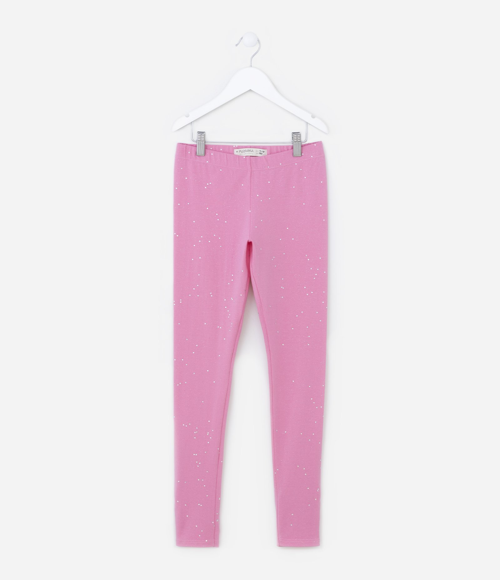 Calça Legging Infantil com Glitter - Tam 5 a 14 Anos Rosa 1