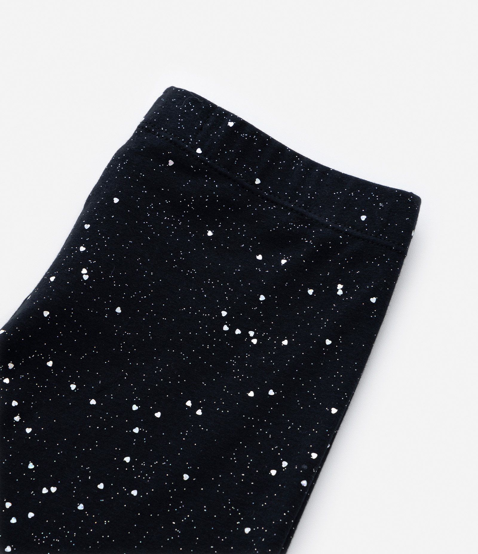 Calça Legging Infantil com Glitter - Tam 5 a 14 Anos Preto 4