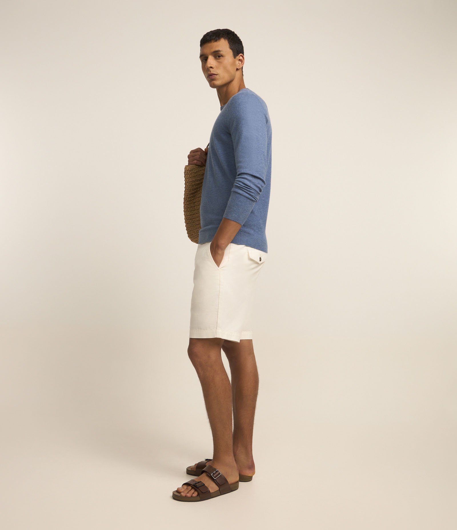 Suéter Básico em Efeito Tricô com Acabamento Canelado 4