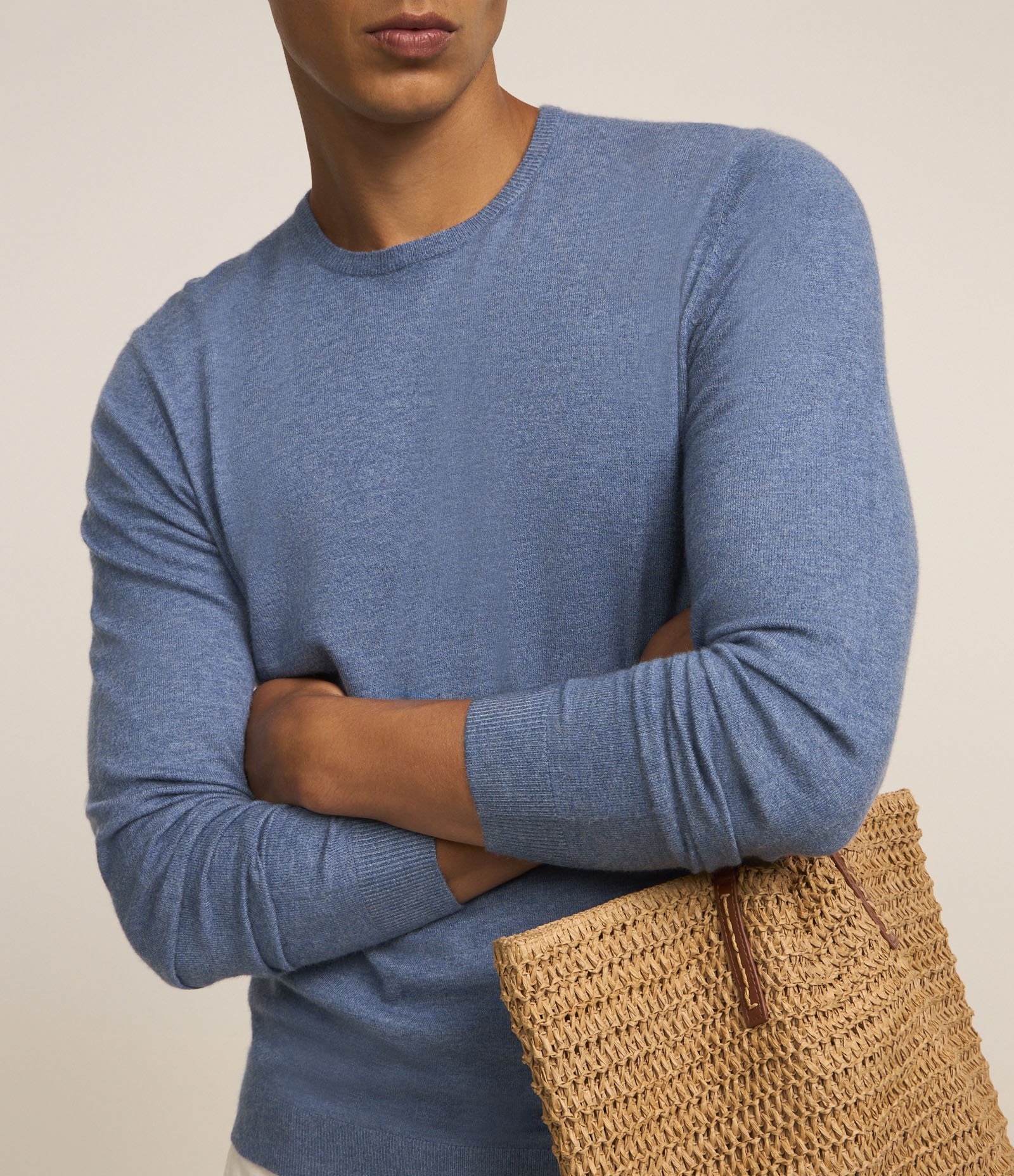 Suéter Básico em Efeito Tricô com Acabamento Canelado 5