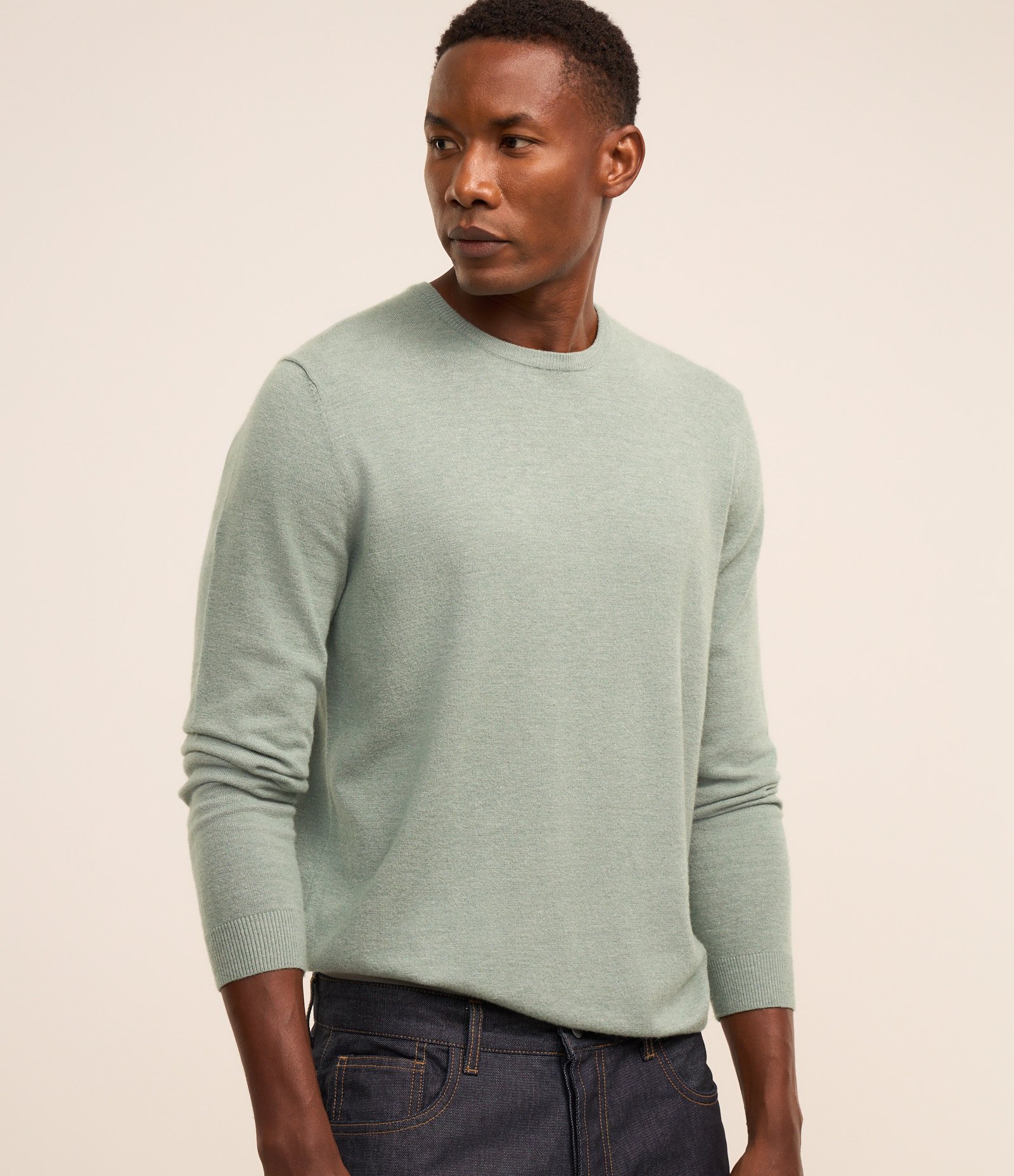 Suéter Básico em Efeito Tricô com Acabamento Canelado 1