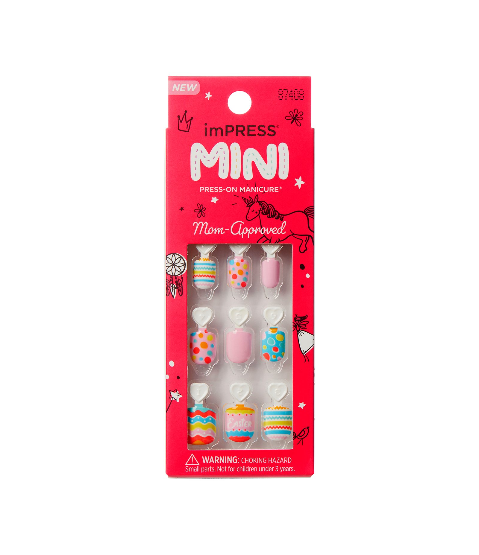 Unhas Autocolantes Infantil Impress Mini Spring Song U 1