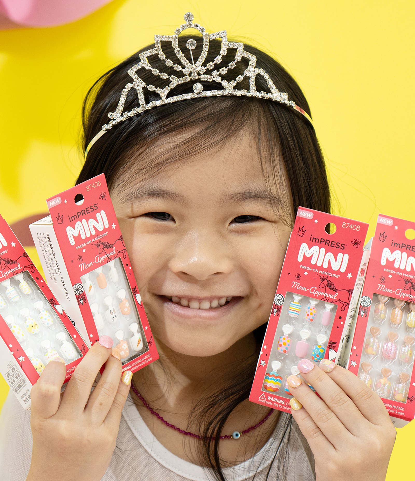 Unhas Autocolantes Infantil Impress Mini Spring Song U 12