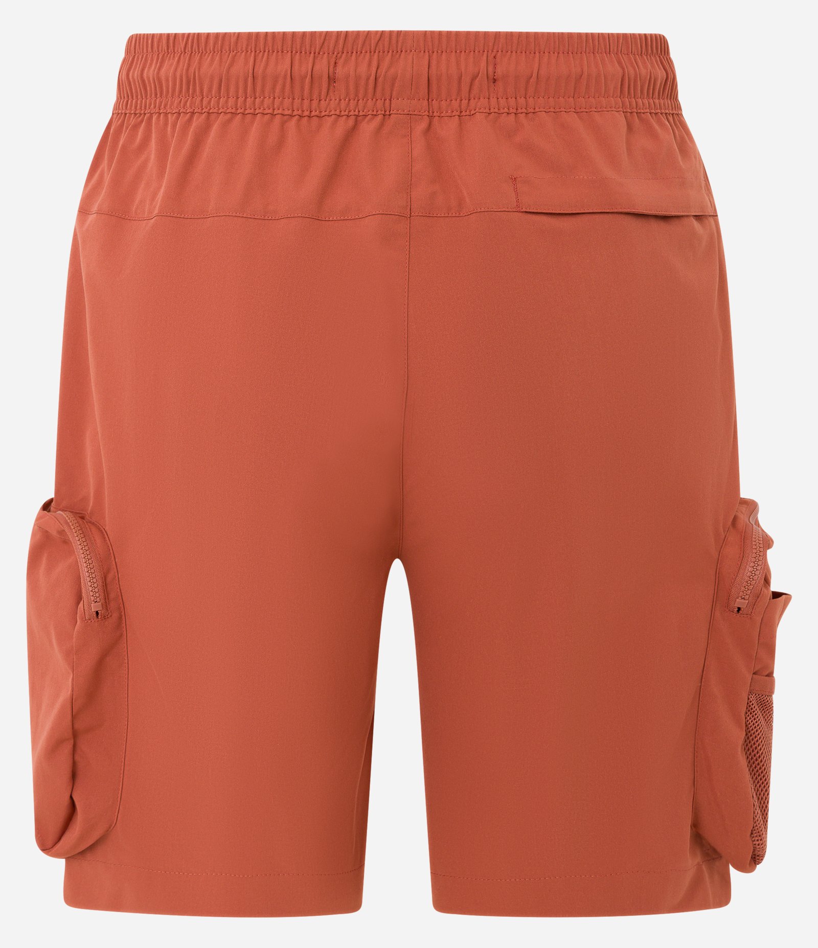 Bermuda Cargo com Cós Elástico e Bolsos Táticos Marrom Telha 6