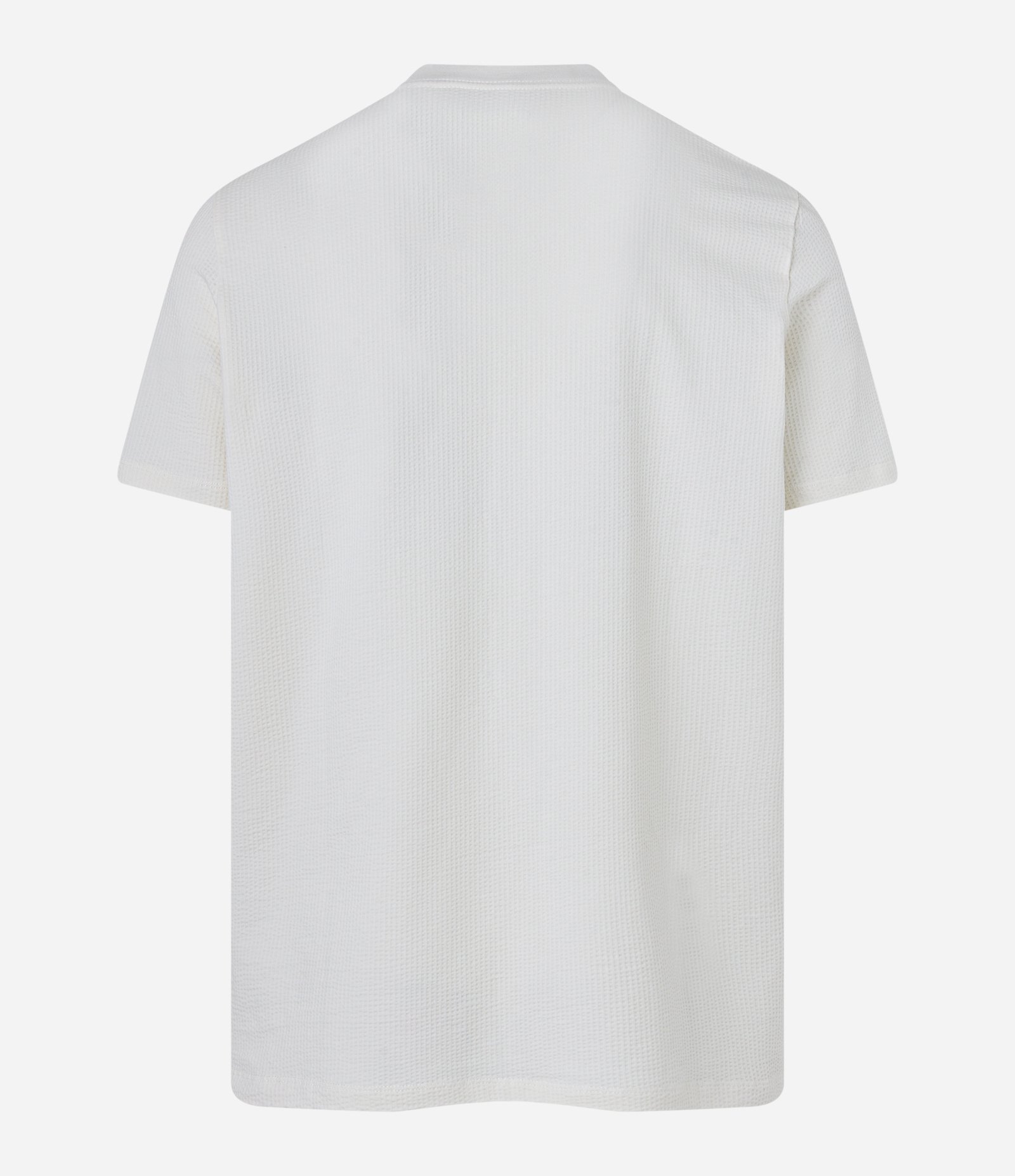 Camiseta Regular em Ana Ruga com Textura Branco 6