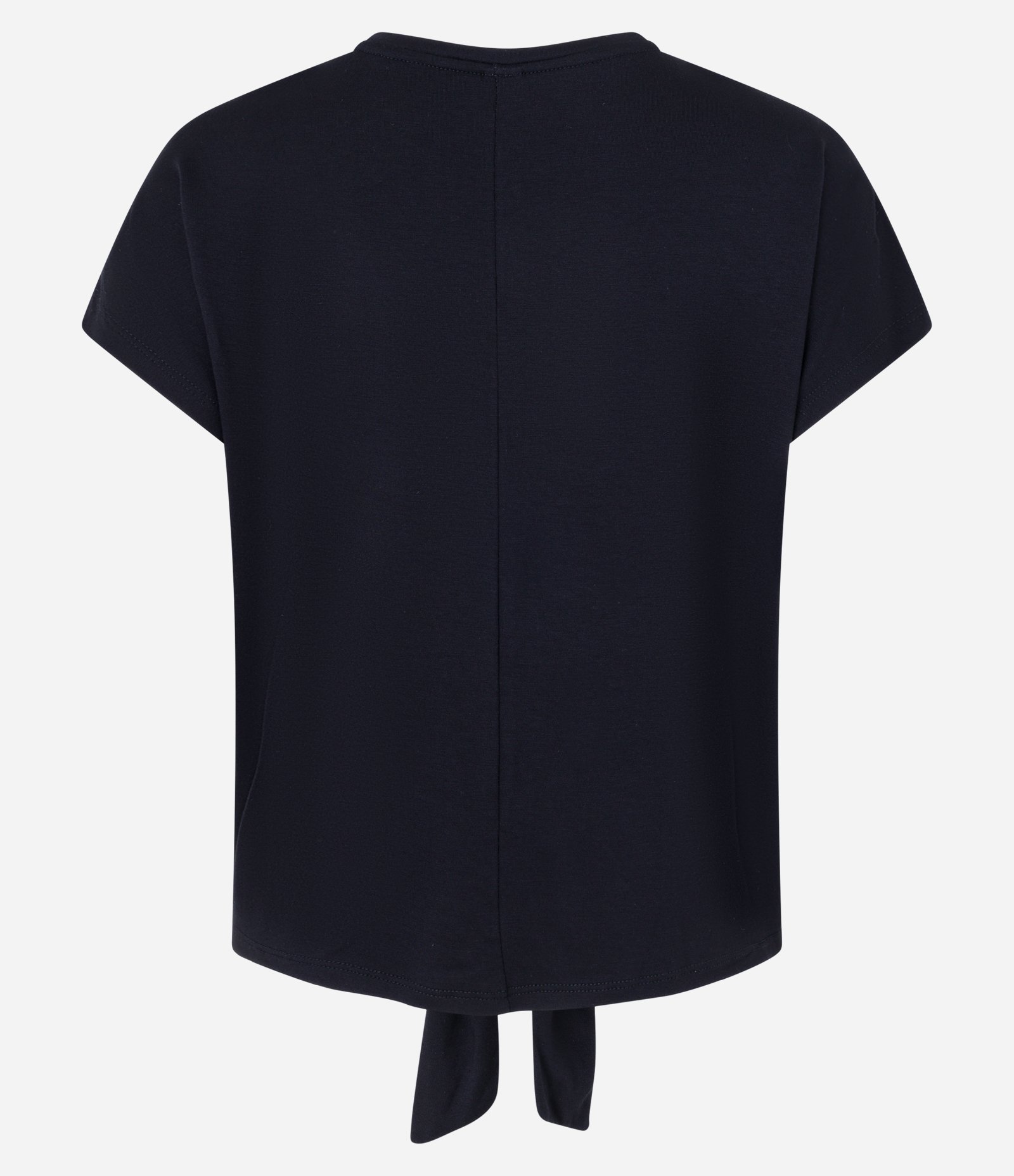 Blusa em Viscose com Amarração na Barra e Bordado de Coqueiros Preto 7