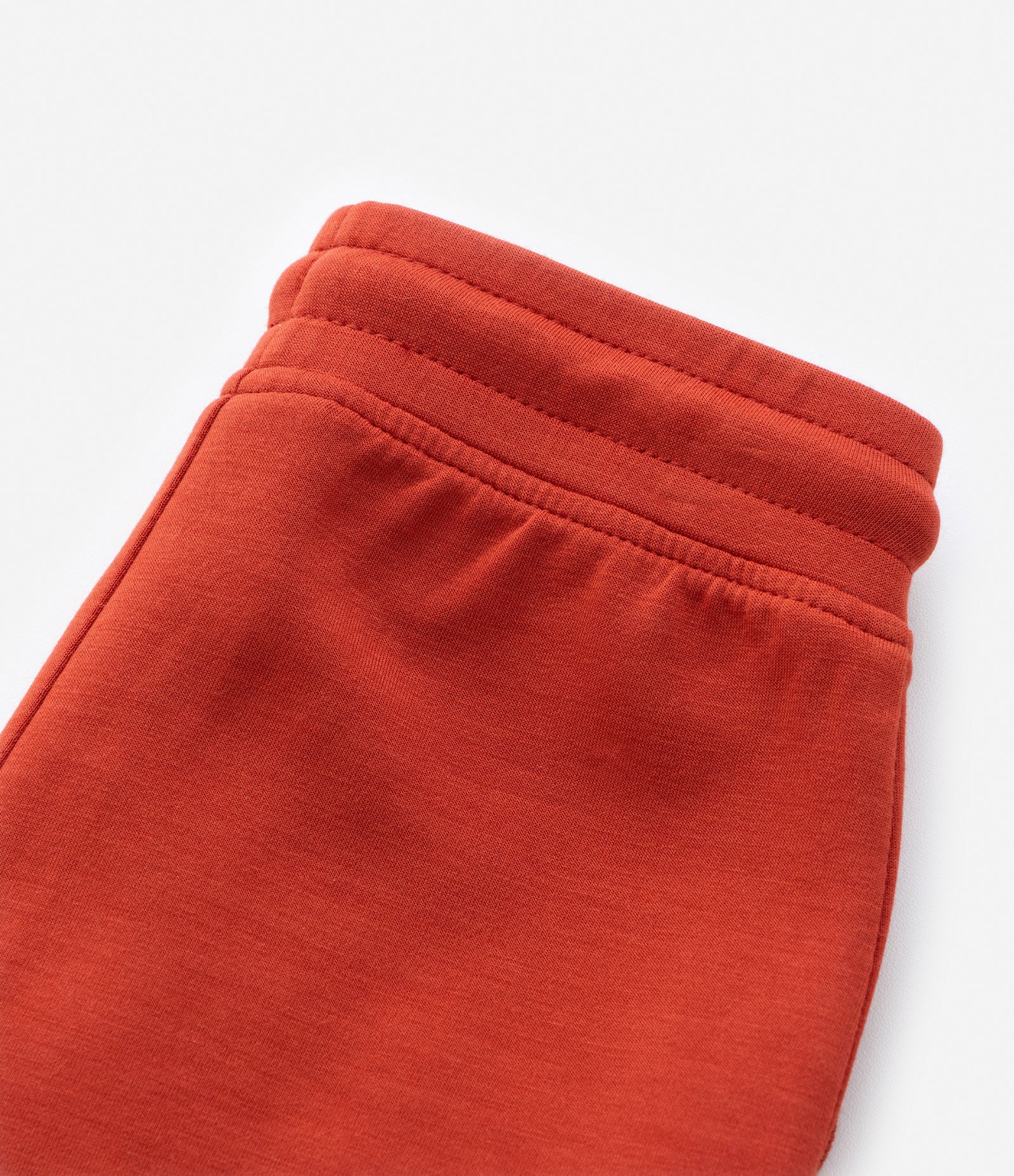 Calça Infantil em Modal com Recortes e Bolsos - Tam 1 a 6 Anos Vermelho 4