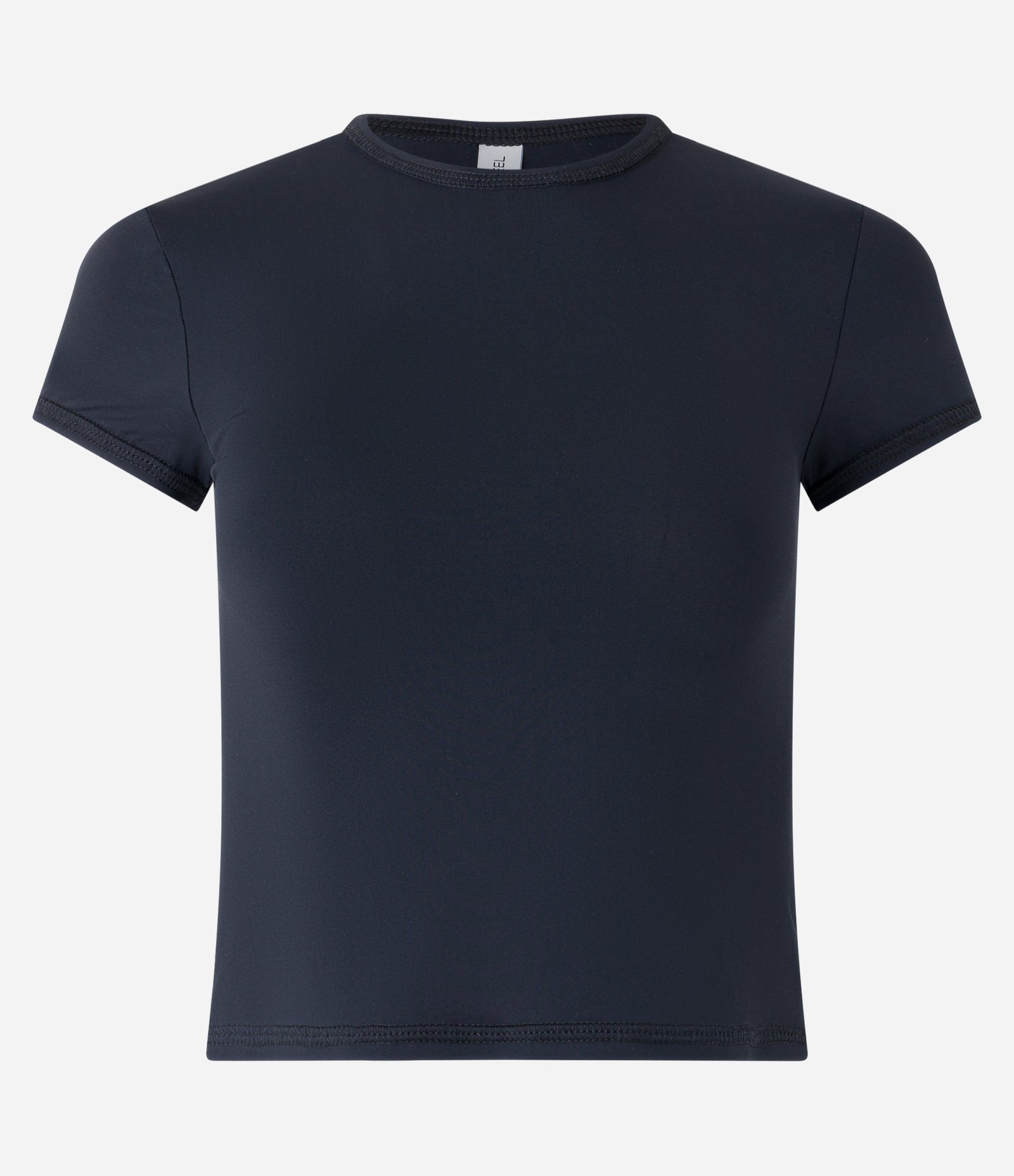 Blusa Básica em Poliamida com Manga Curta Preto 4