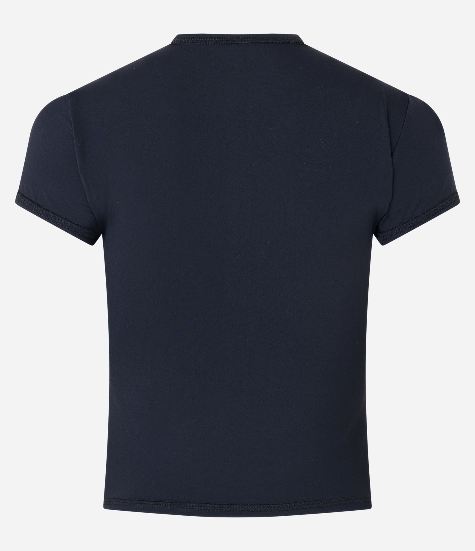 Blusa Básica em Poliamida com Manga Curta Preto 5