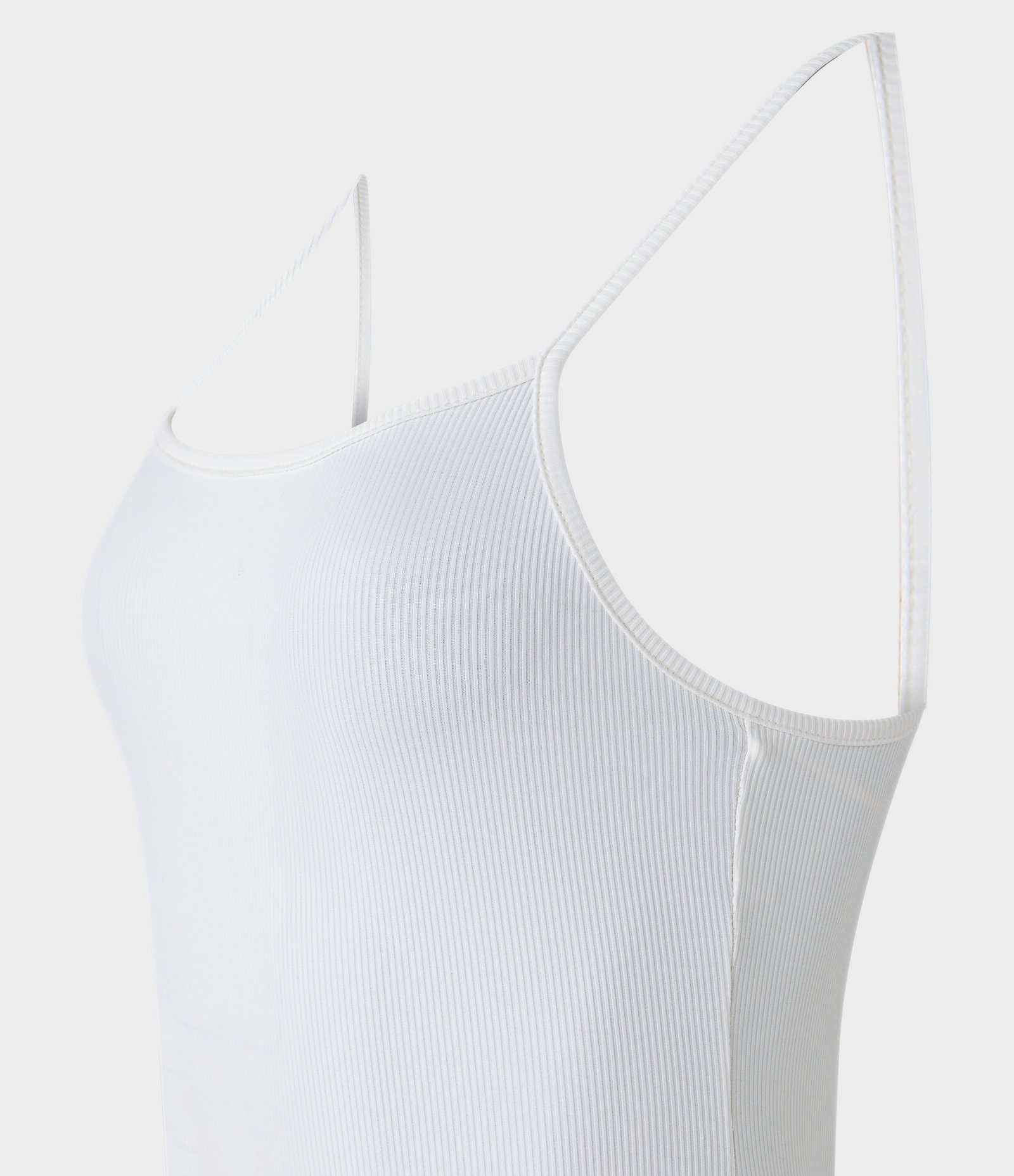 Body Básico de Alça em Ribana com Textura Branco 7