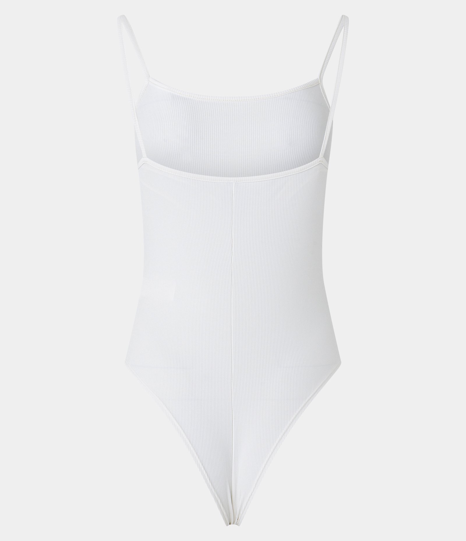 Body Básico de Alça em Ribana com Textura Branco 8