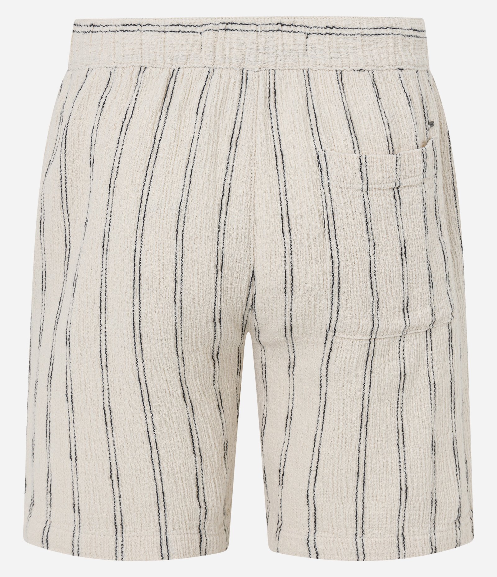 Bermuda em Tela Texturizada com Cordão Interno Off White 6