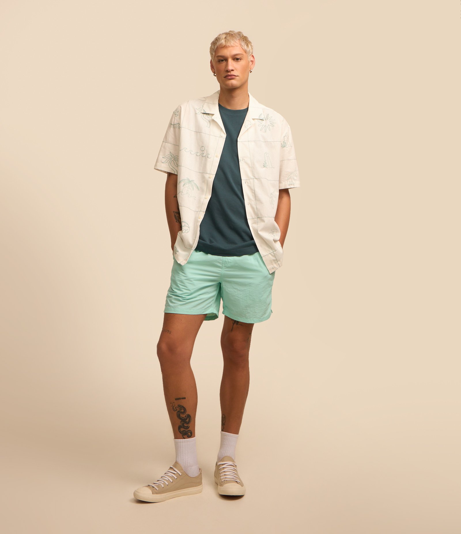 Bermuda Básica em Microfibra com Cós Elástico 1