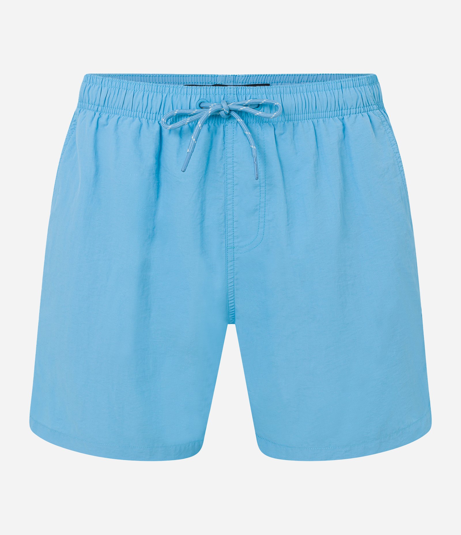 Bermuda Básica em Microfibra com Cós Elástico Azul 5