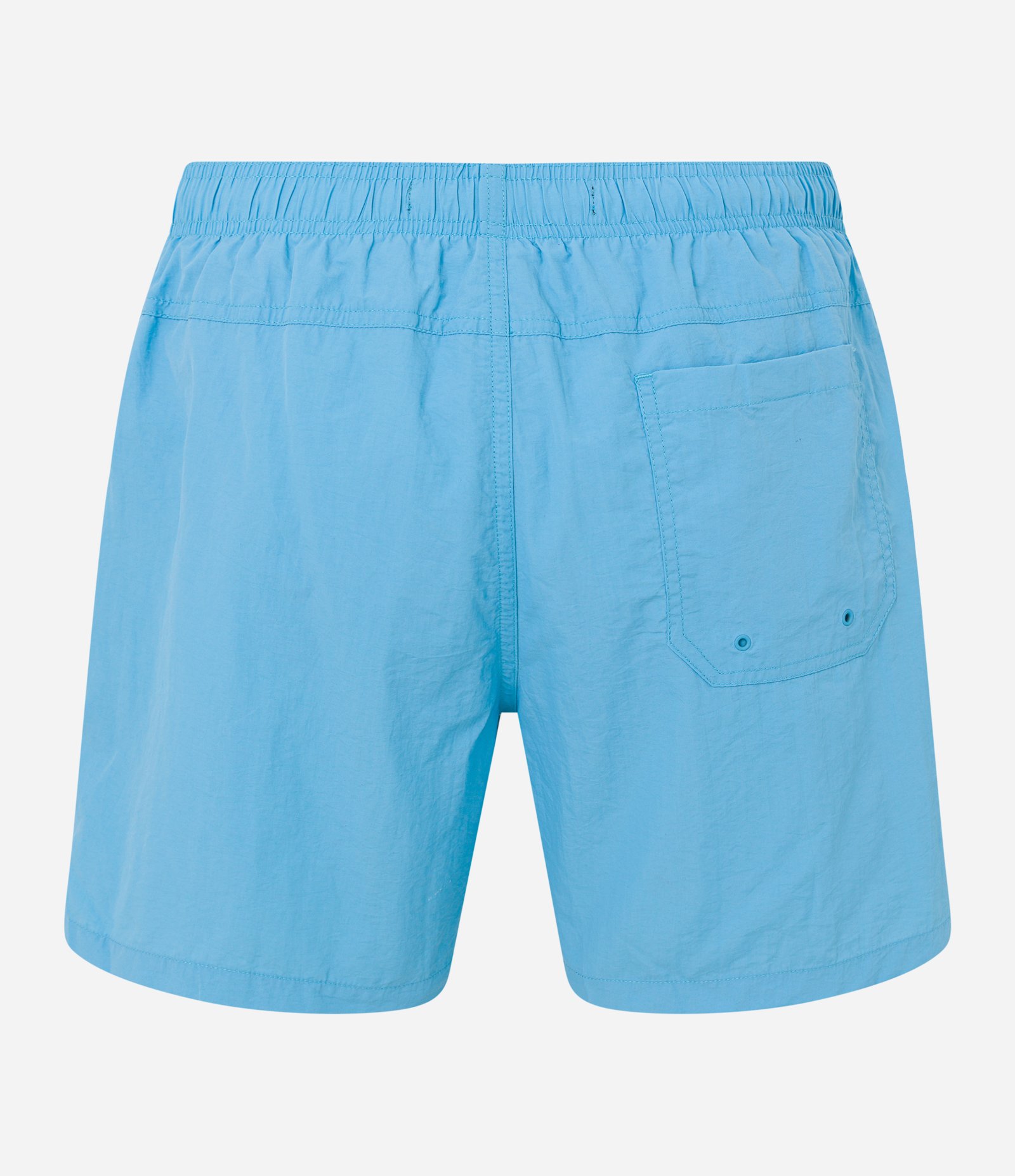 Bermuda Básica em Microfibra com Cós Elástico Azul 6