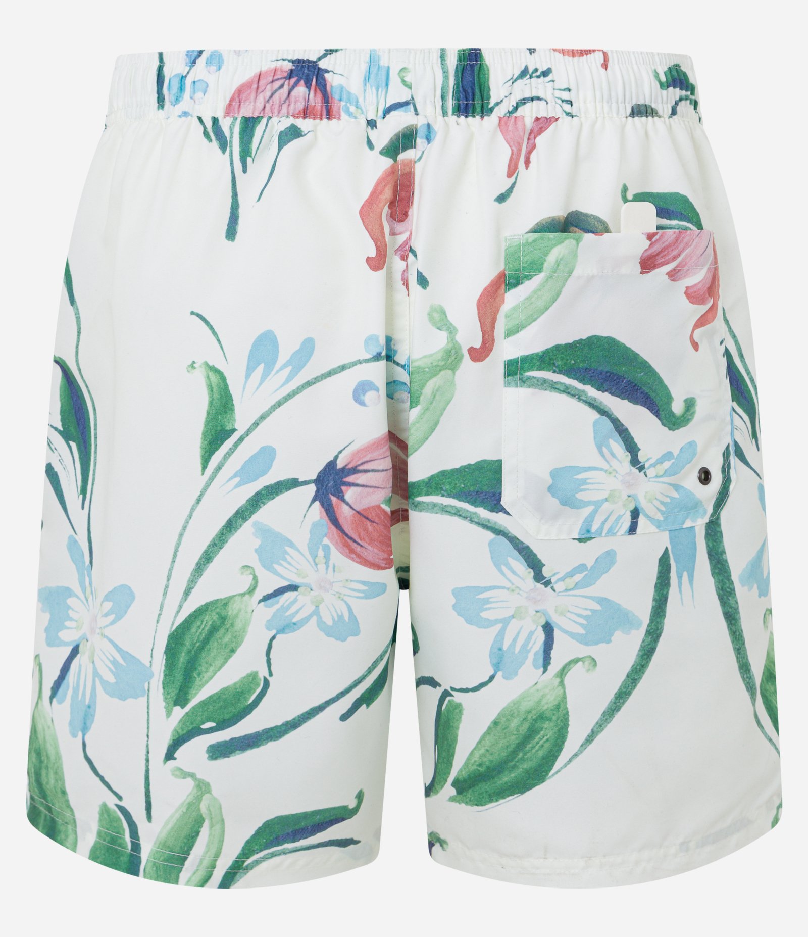 Bermuda em Microfibra com Estampa Floral Branco 7