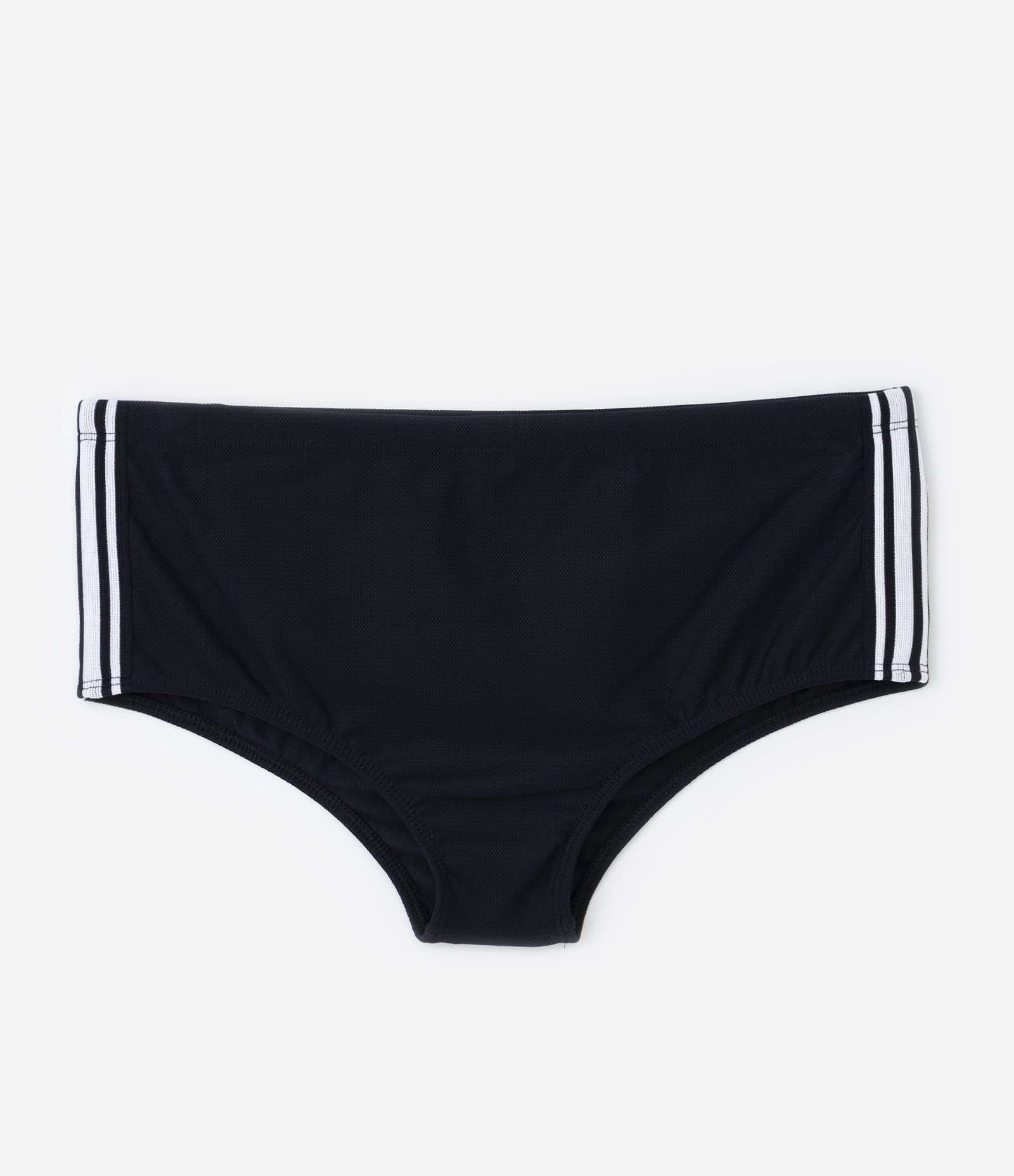 Sunga em Microfibra com Cordão Interno e Listras Laterais Preto 6