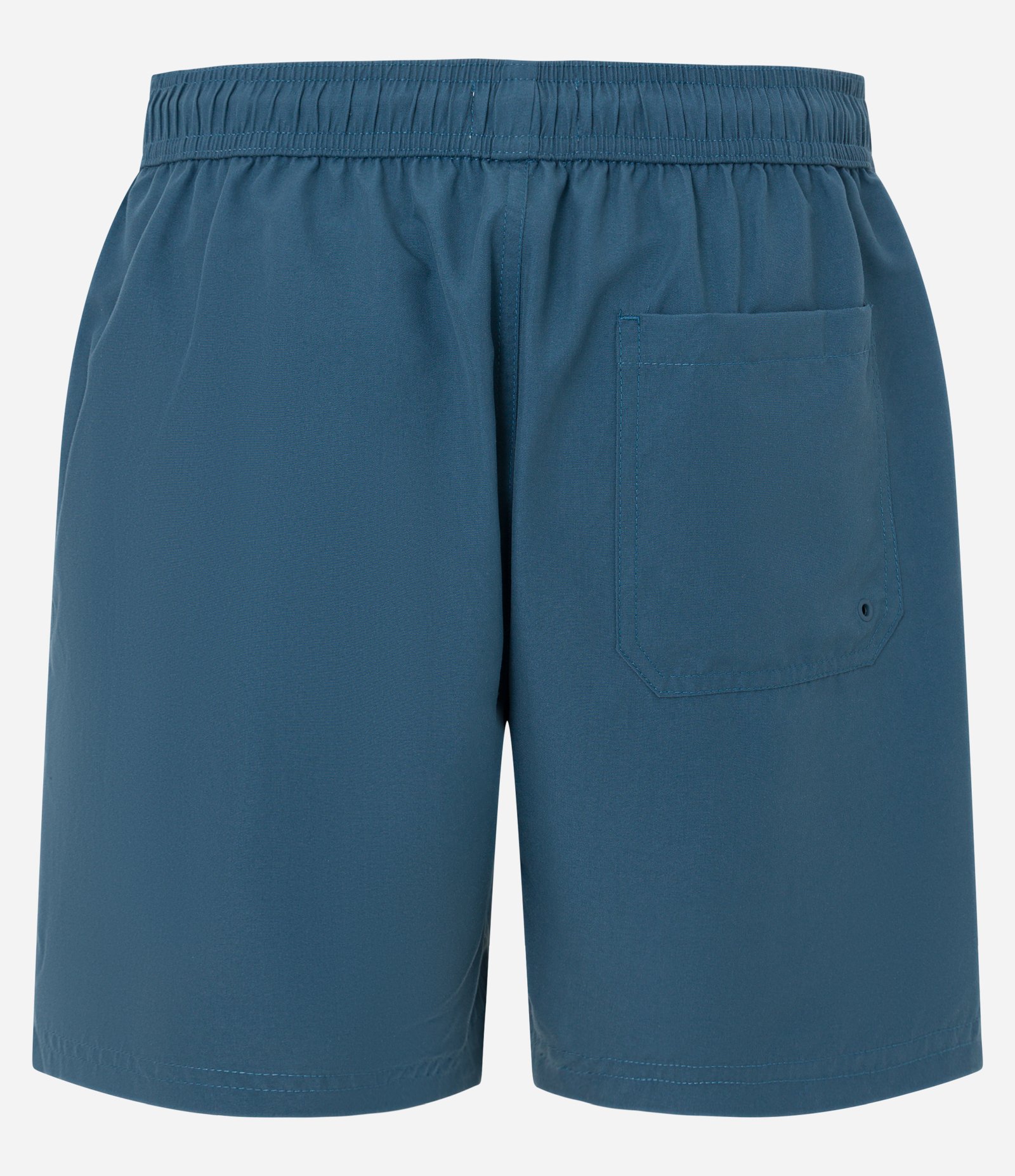 Bermuda de Banho em Microfibra com Cós Elástico e Bolsos Azul Esverdeado 6