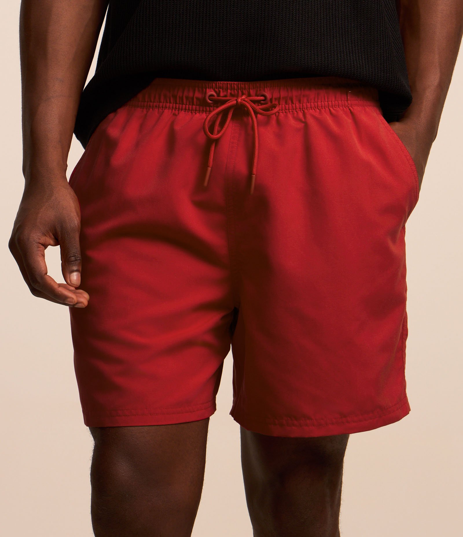 Bermuda de Banho em Microfibra com Cós Elástico e Bolsos 3