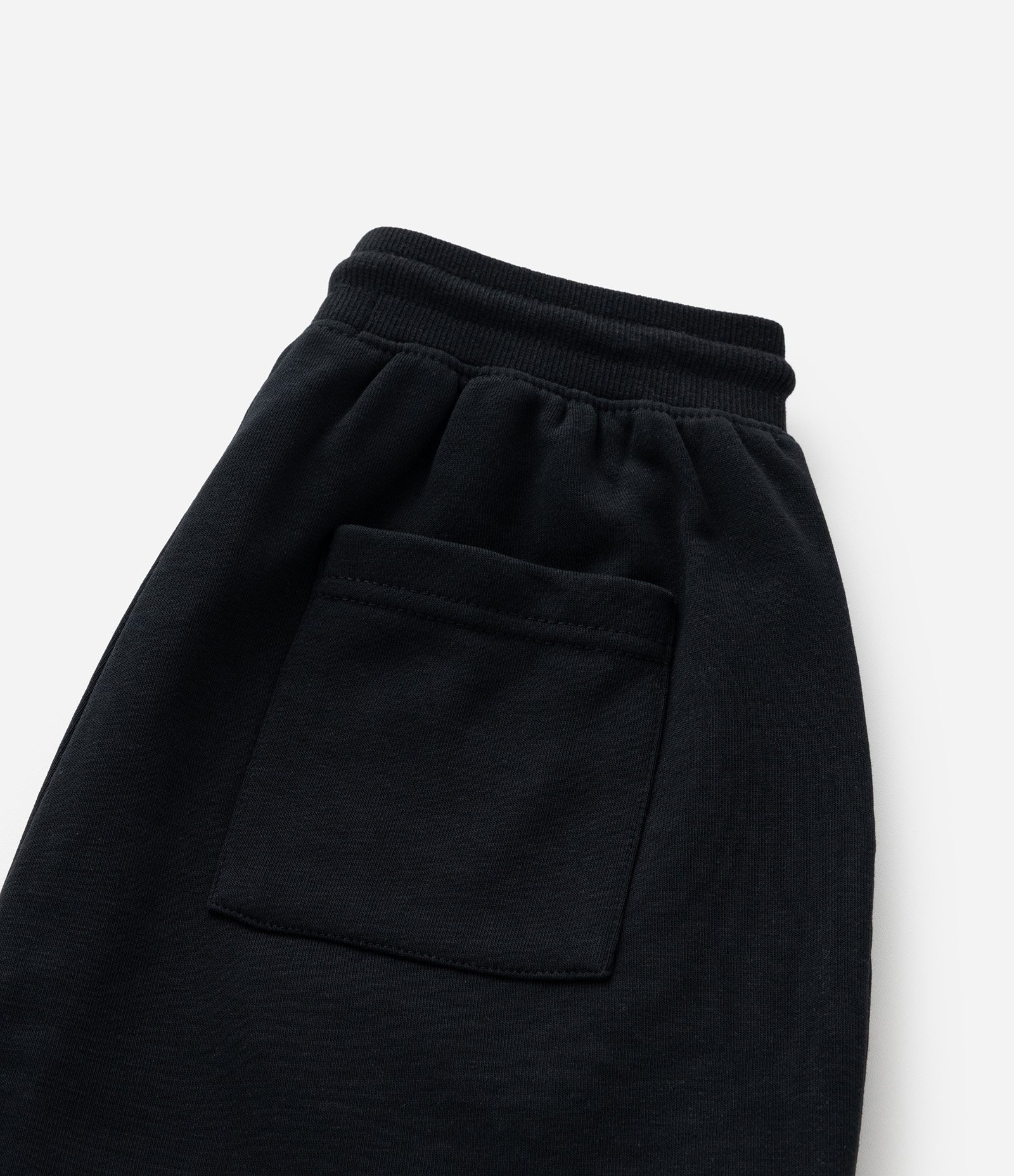 Bermuda Infantil em Moletom com Bolsos - Tam 5 a 14 Anos Preto 4