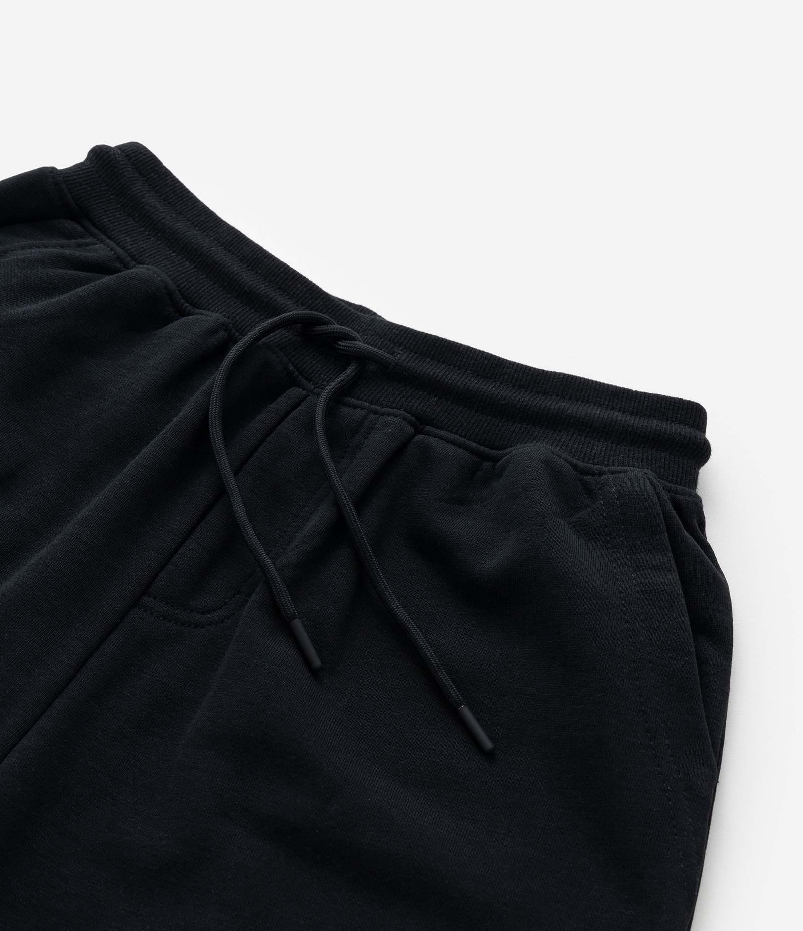 Bermuda Infantil em Moletom com Bolsos - Tam 5 a 14 Anos Preto 5