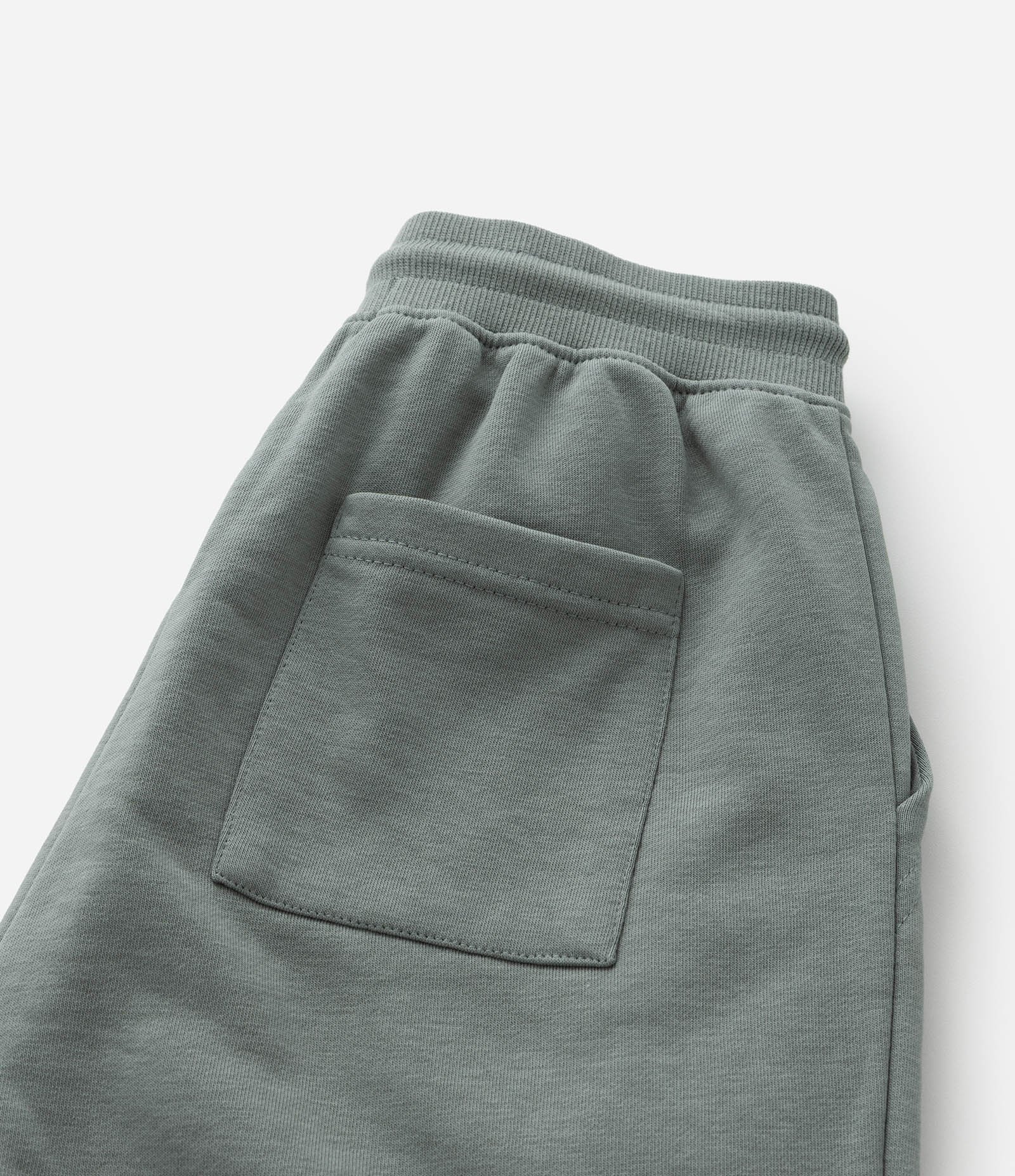 Bermuda Infantil em Moletom com Bolsos - Tam 5 a 14 Anos Verde 4