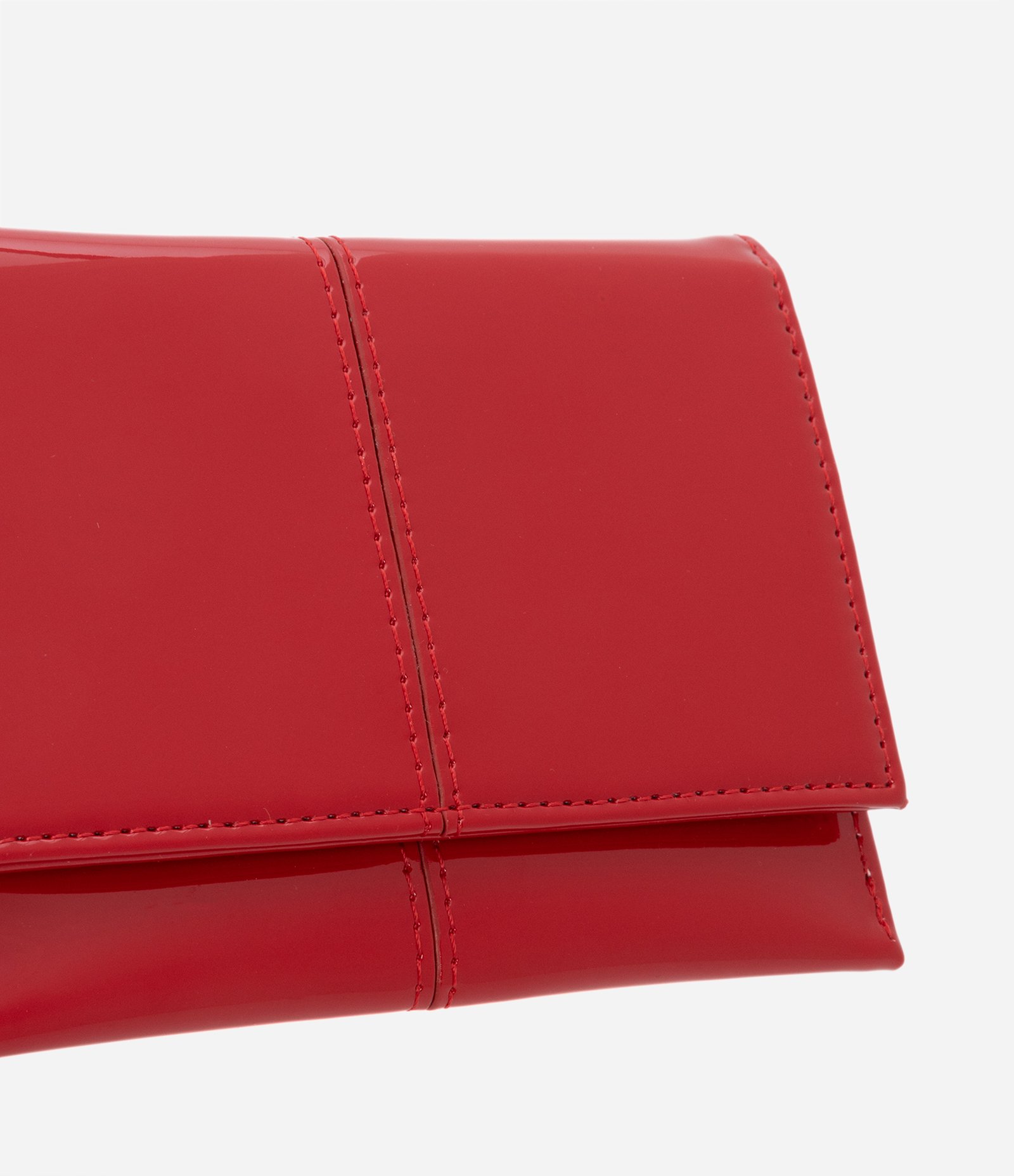 Carteira Envelope Pequena Envernizada Vermelho 4