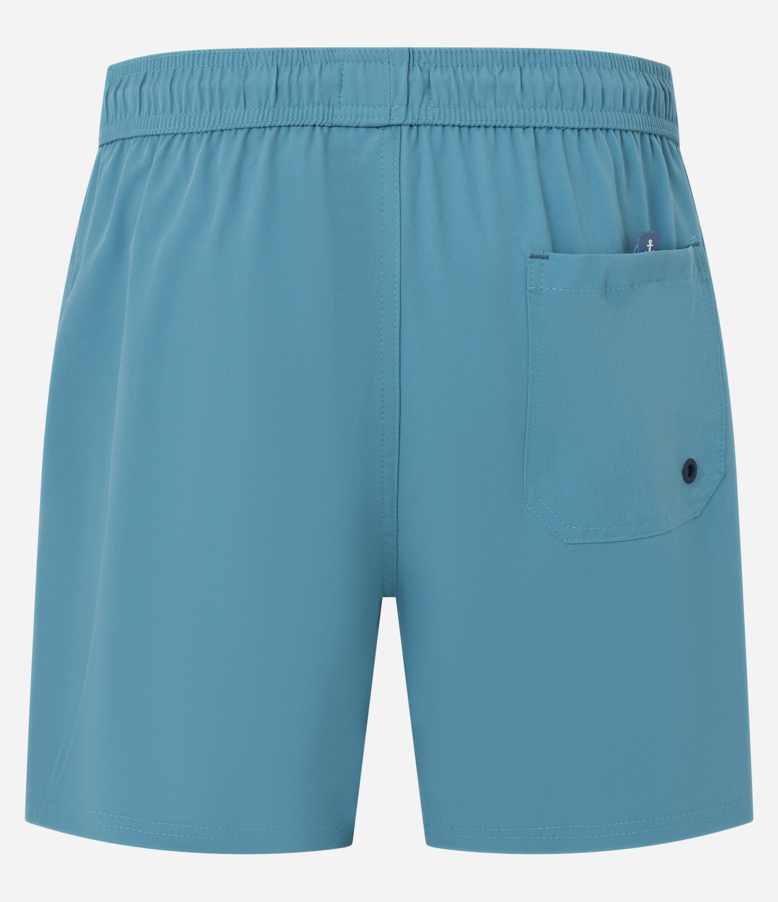 Bermuda de Banho com Cós Elástico e Bolsos Azul 2