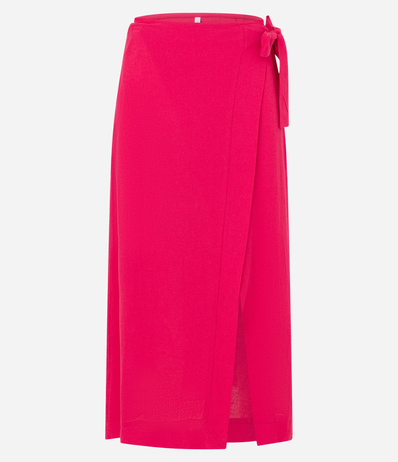 Saída de Praia Saia Midi Envelope em Viscose Vermelho 5