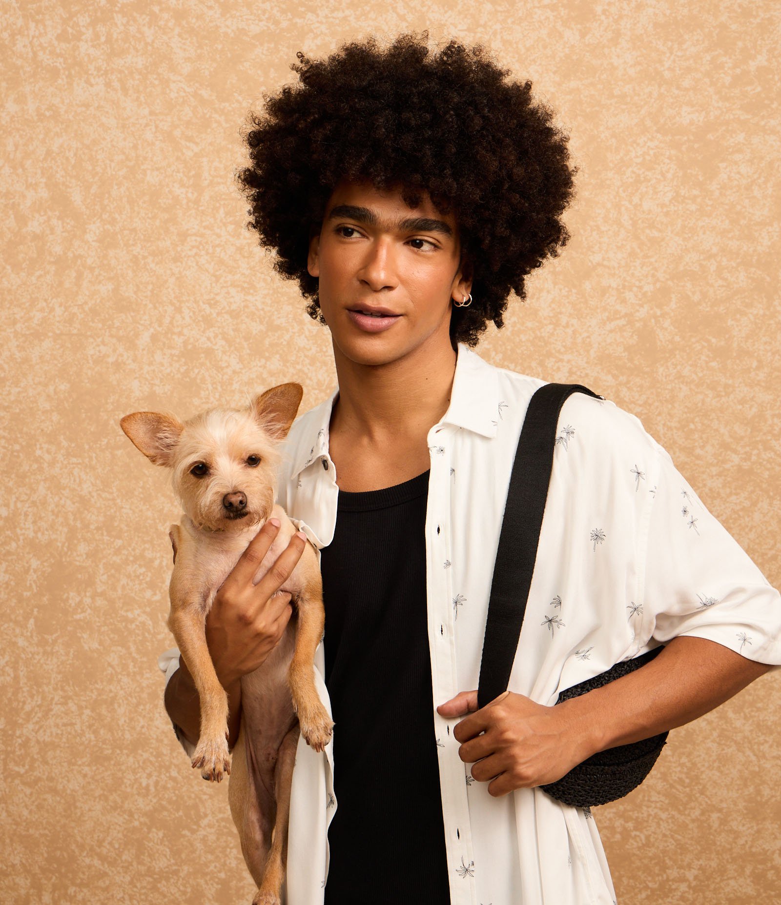 Camisa Relaxed em Viscose com Estampa de Mini Coqueiros Off White 4