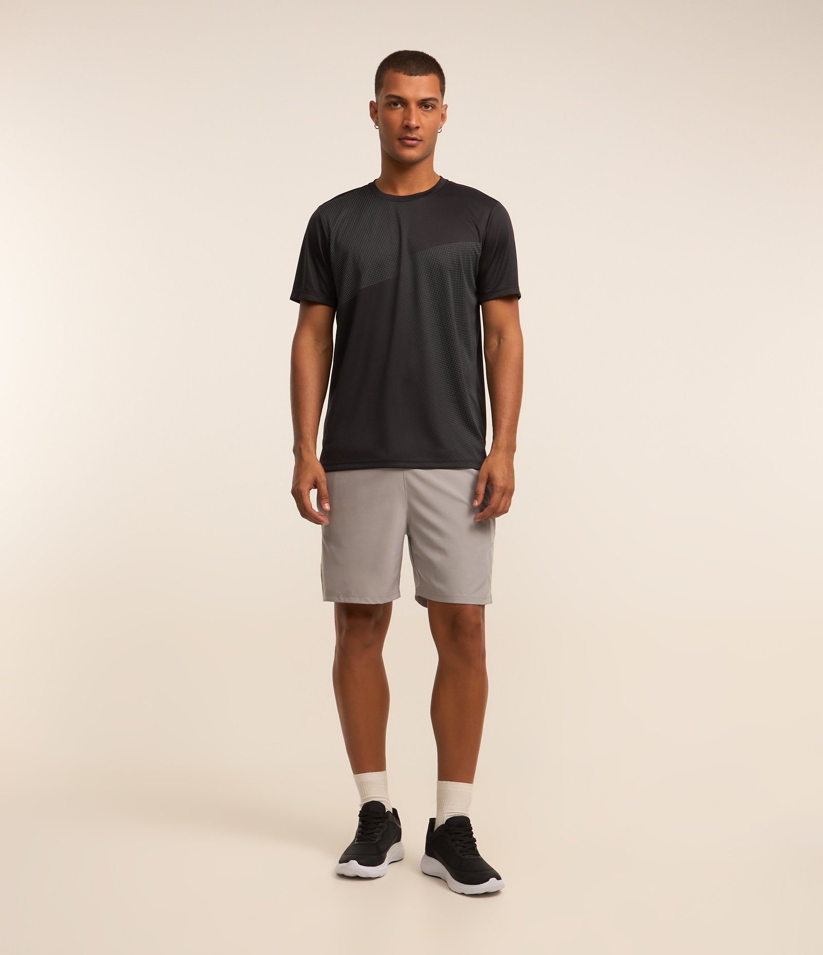 Bermuda Esportiva com Cordão Interno e Lettering Refletivo 1