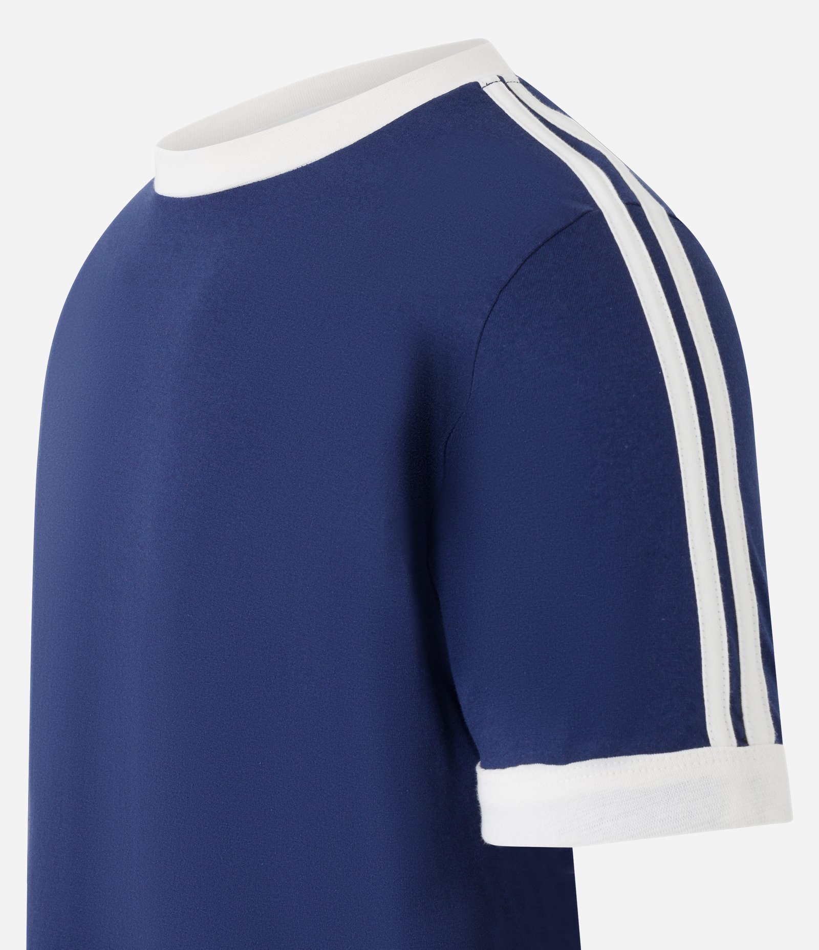 Camiseta Regular em Algodão com Listras nos Ombros 7