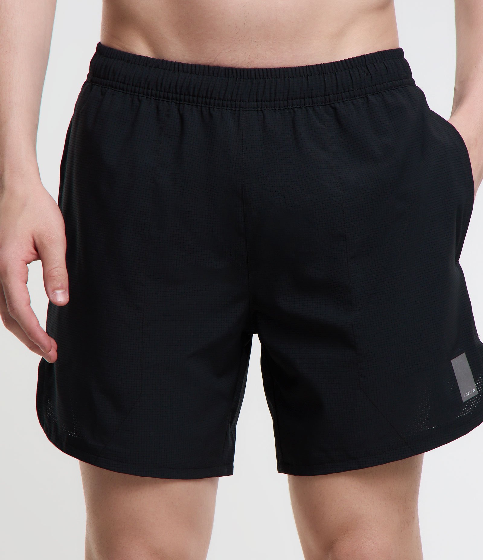 Bermuda Running Esportivo com Cós Elástico Preto 1