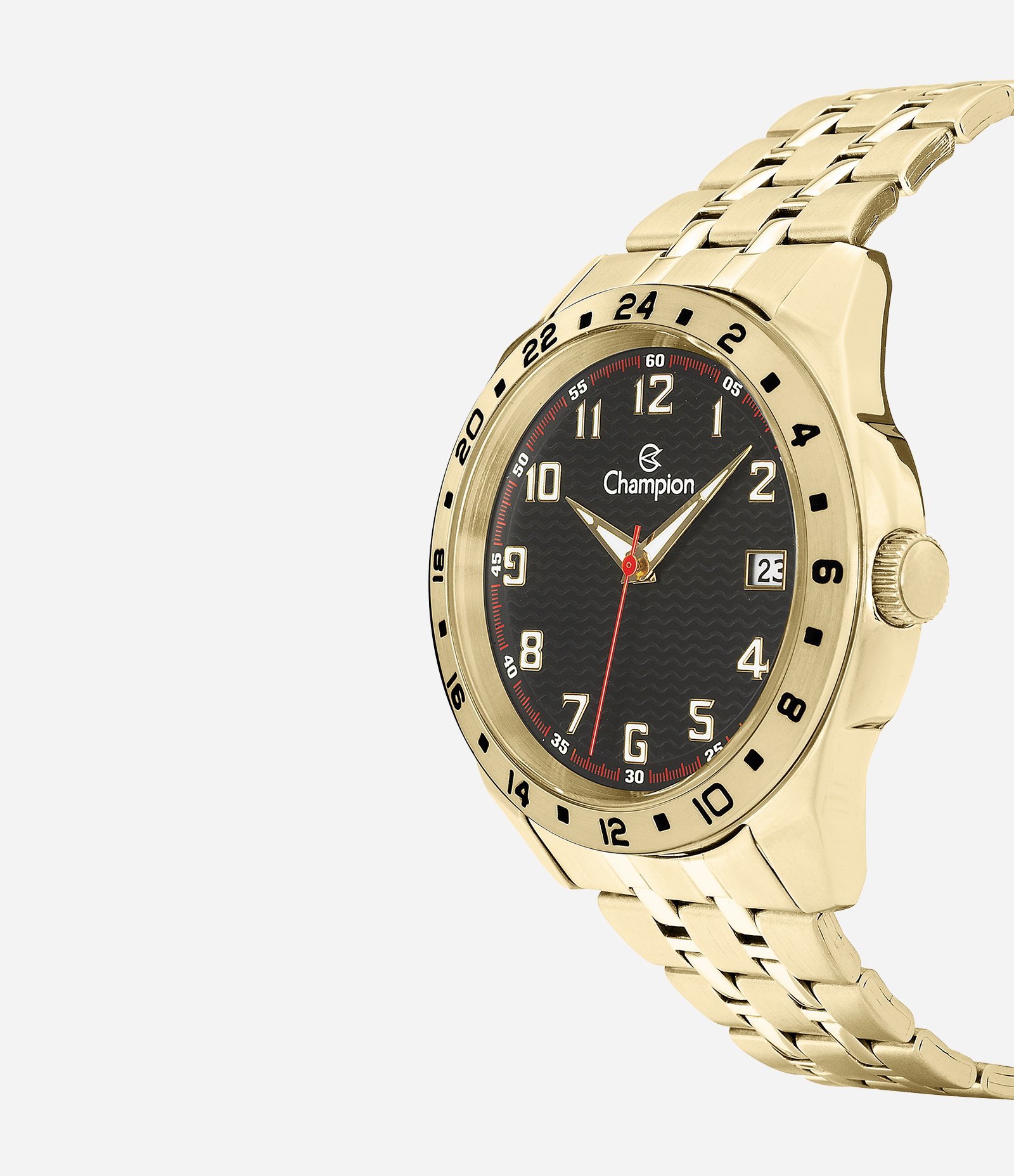 Relógio Metal Champion Masculino Analógico Dourado 2