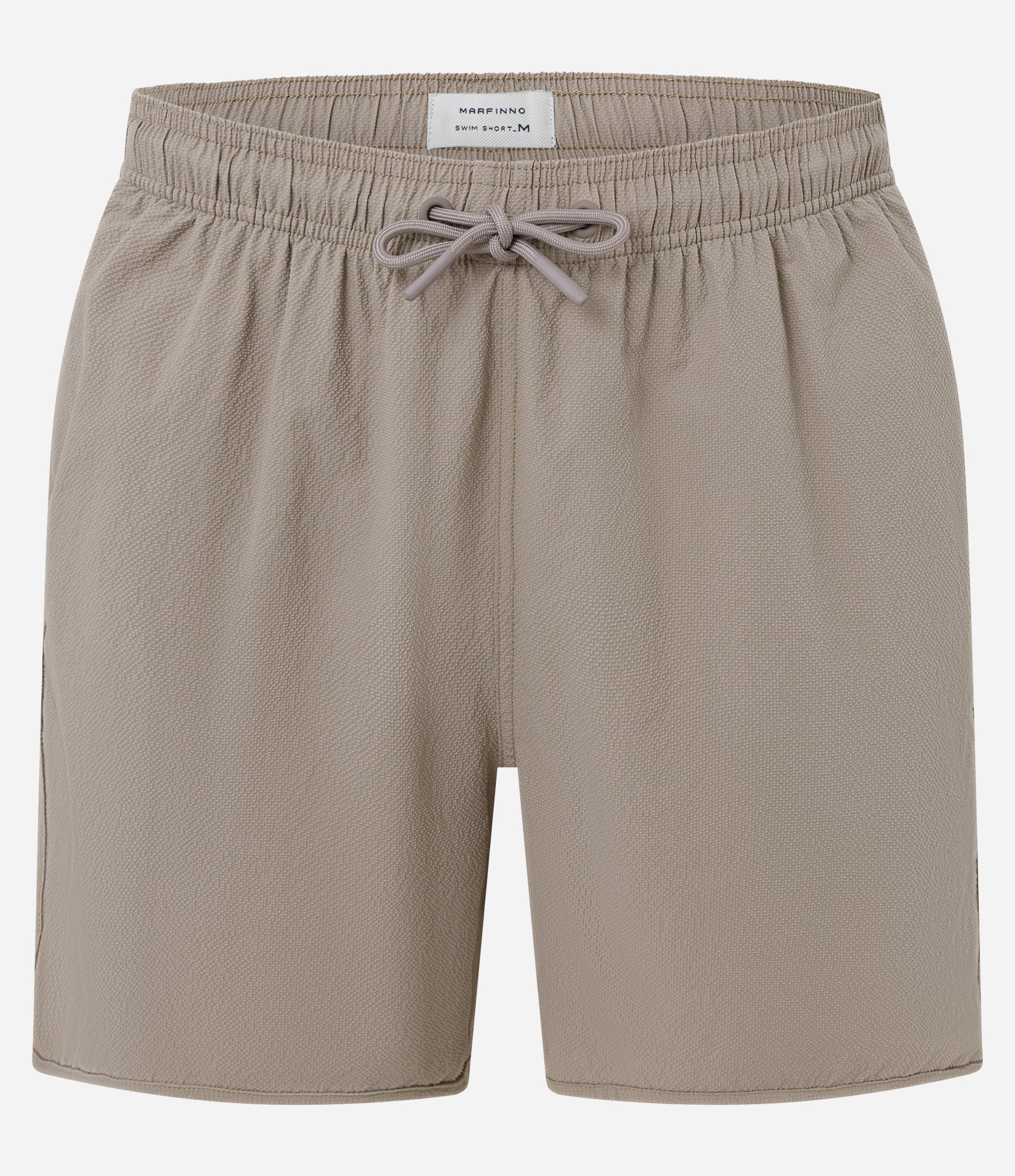 Bermuda Running em Microfibra com Textura Creponada Marrom 1